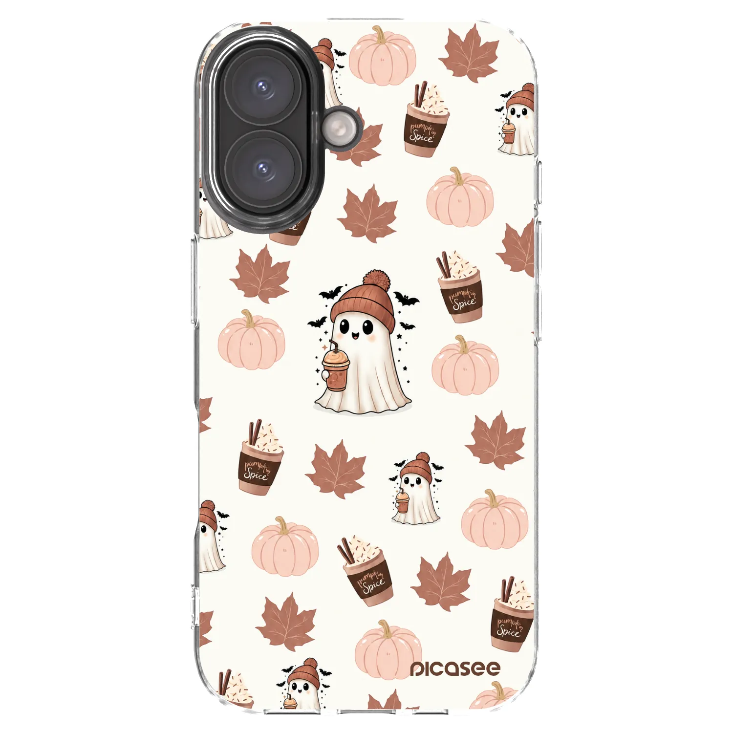 Picasee διαφανής θήκη σιλικόνης Apple iPhone 16 - Pumpkin spice