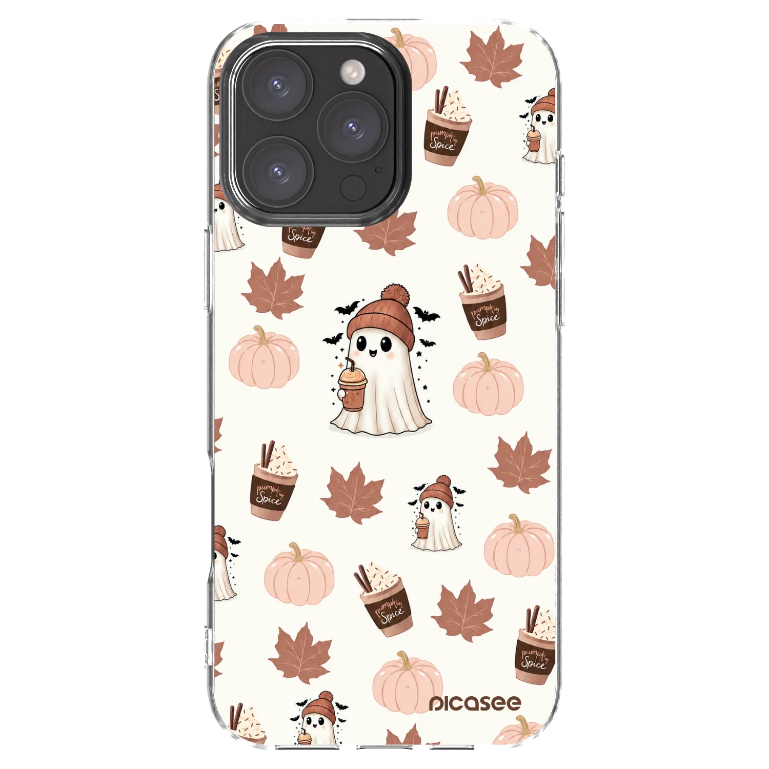 Picasee διαφανής θήκη σιλικόνης Apple iPhone 16 Pro Max - Pumpkin spice