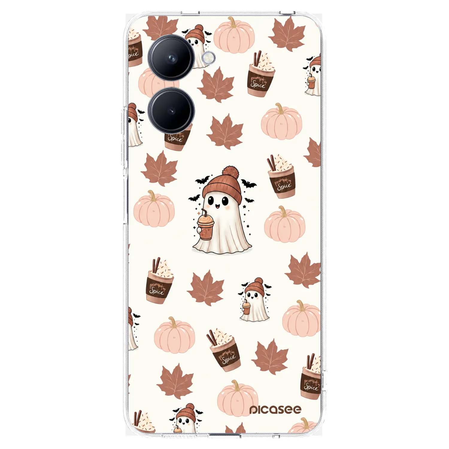 Picasee διαφανής θήκη σιλικόνης Realme C33 (2023) - Pumpkin spice