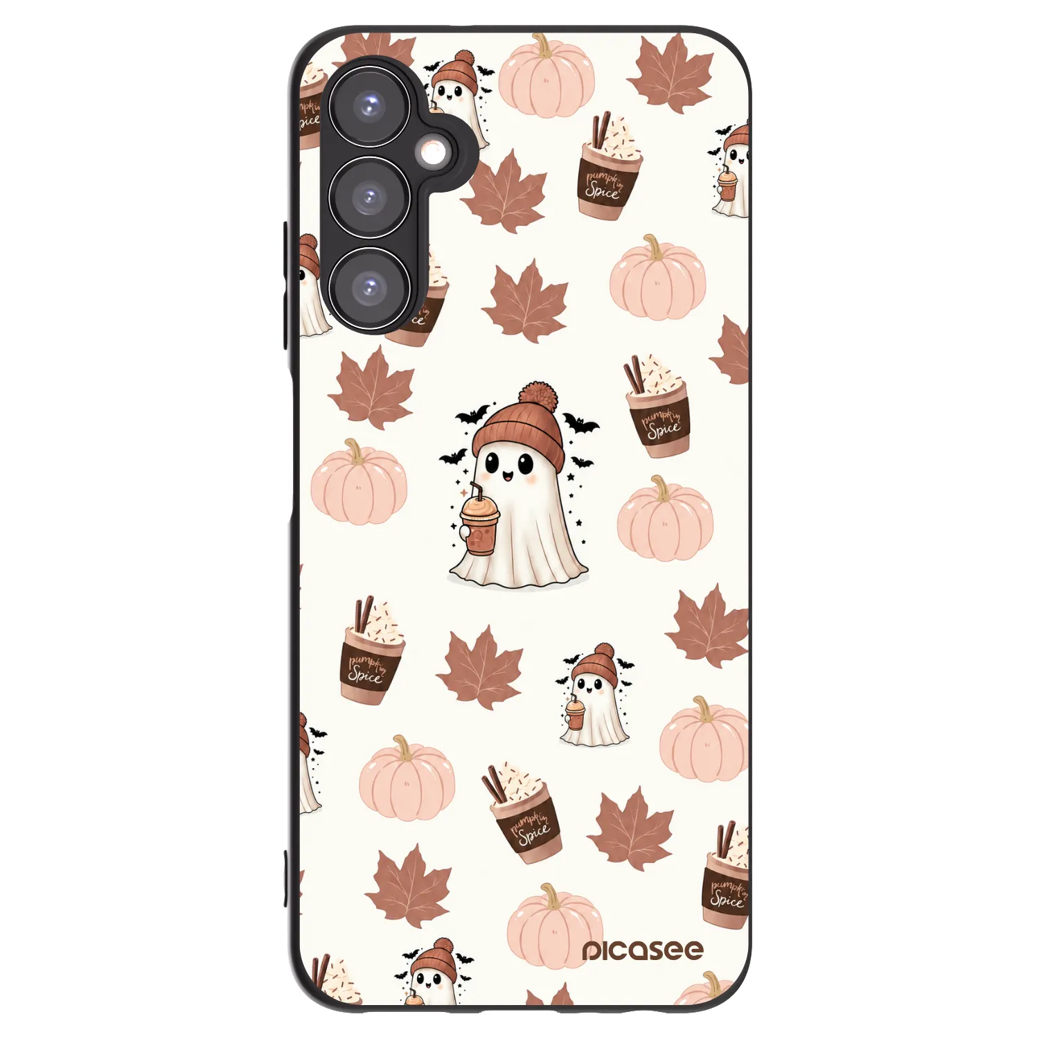 Picasee Μαύρη θήκη σιλικόνης για Samsung Galaxy A05s A057G - Pumpkin spice