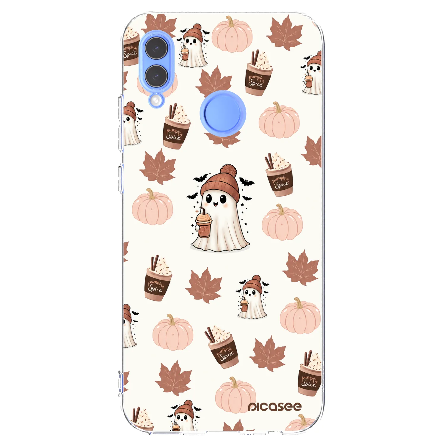 Picasee διαφανής θήκη σιλικόνης Honor 10 Lite - Pumpkin spice