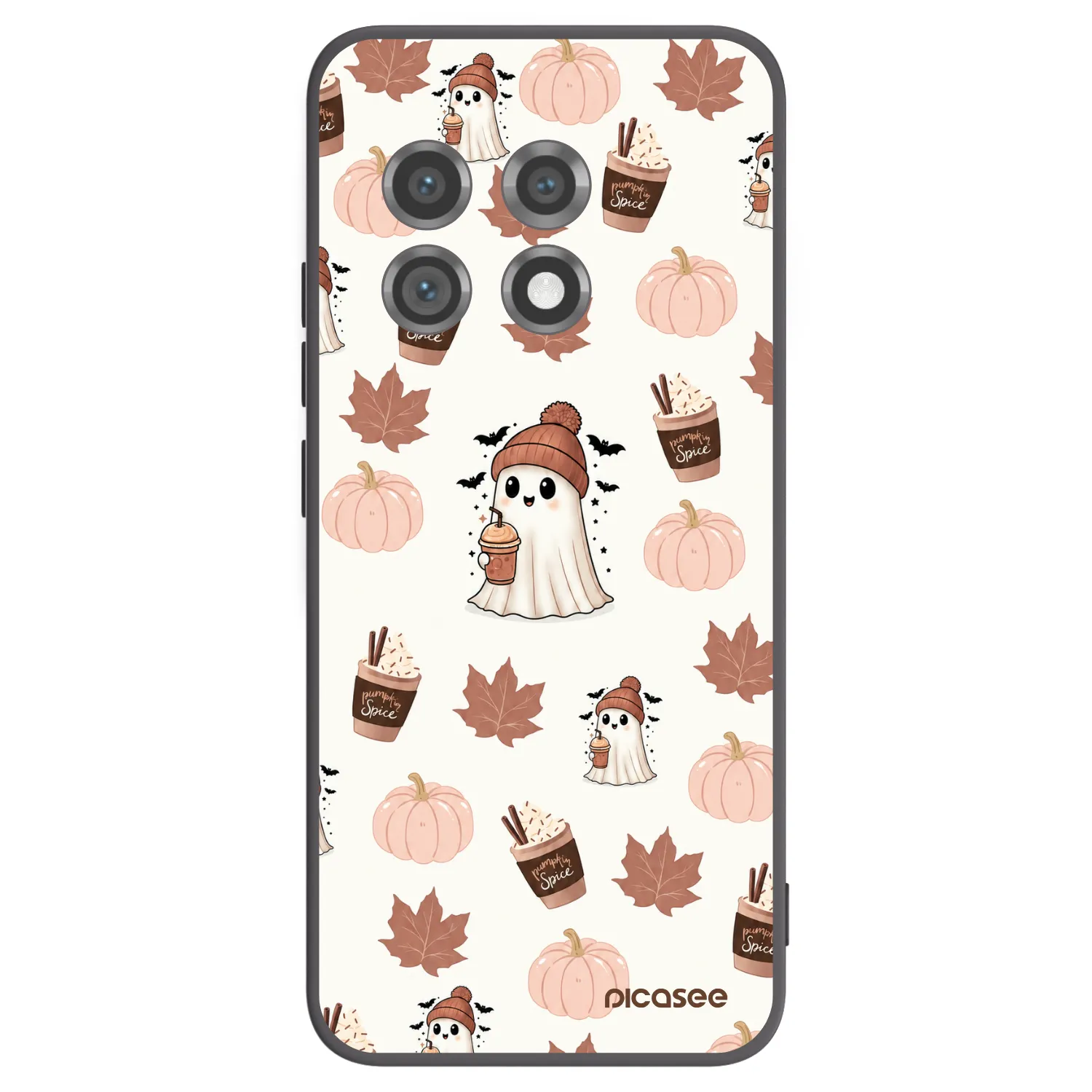 Picasee Μαύρη θήκη σιλικόνης για OnePlus 11 5G - Pumpkin spice