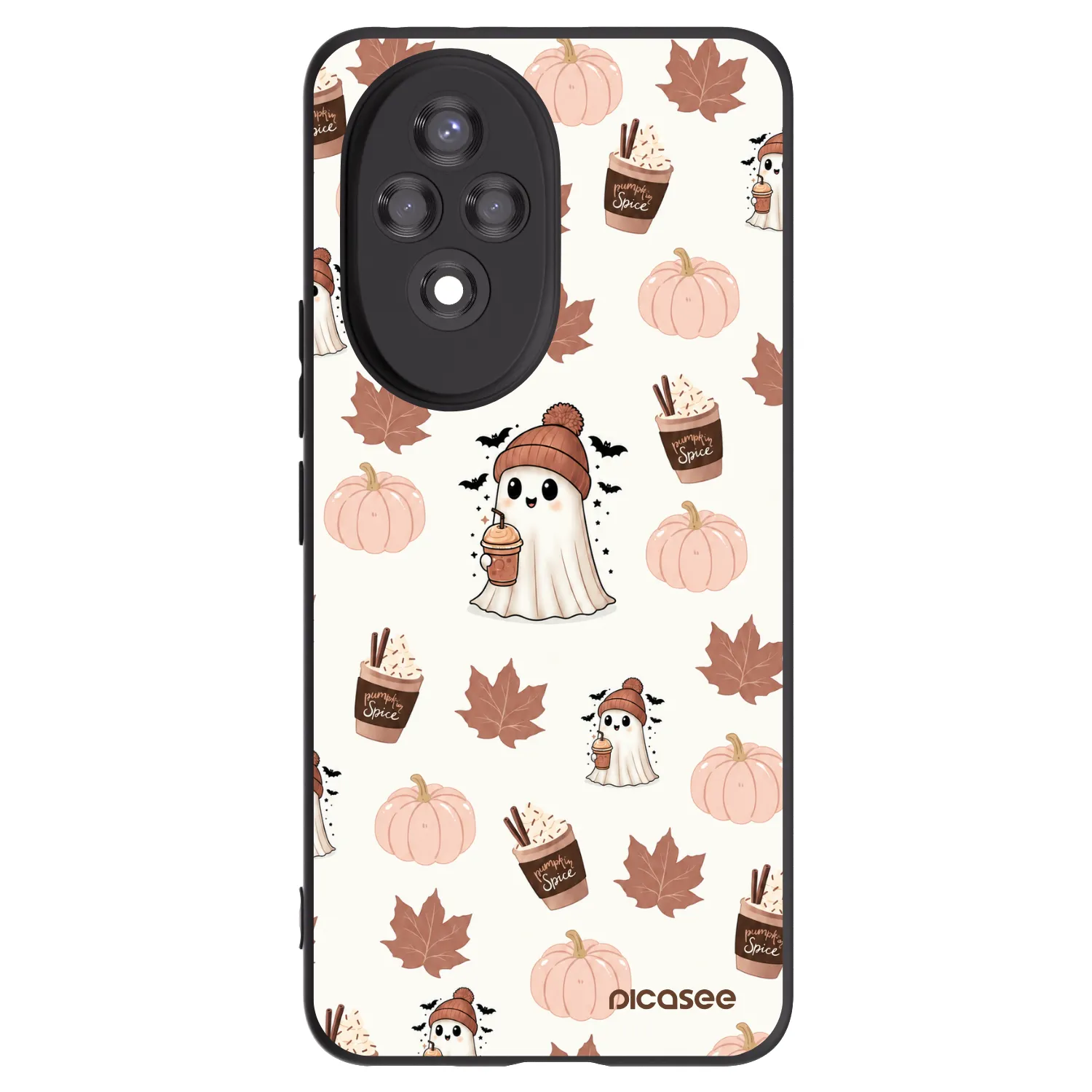 Picasee Μαύρη θήκη σιλικόνης για Honor 200 Pro 5G - Pumpkin spice
