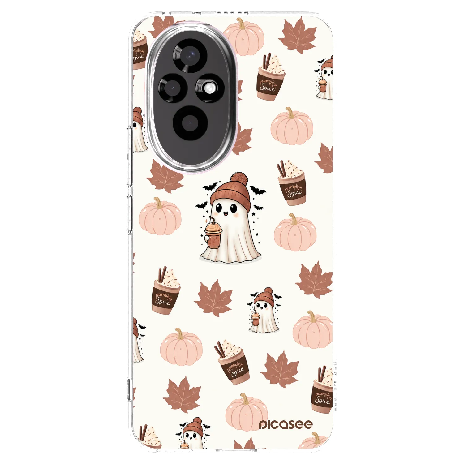 Picasee διαφανής θήκη σιλικόνης Honor 200 Pro 5G - Pumpkin spice