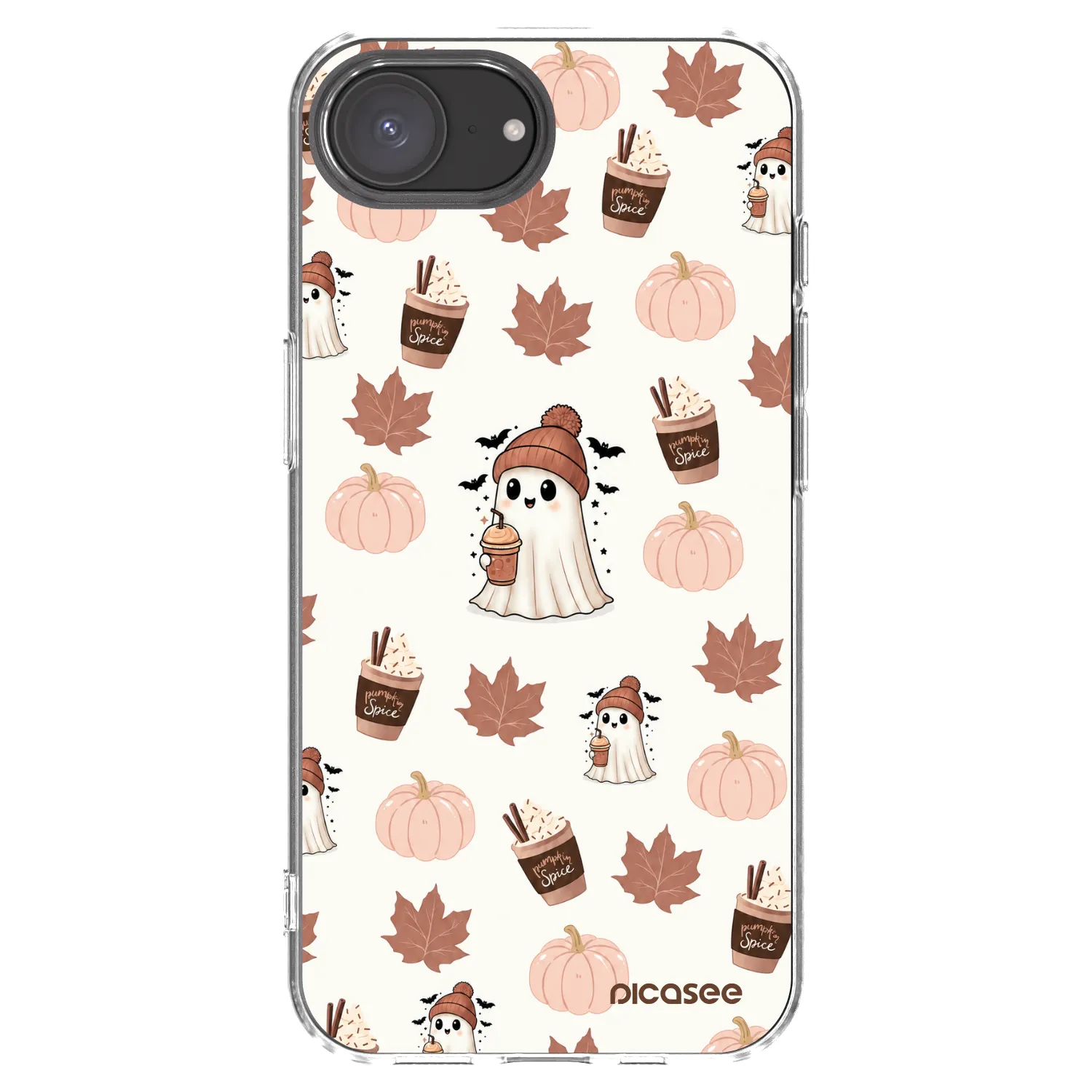 Picasee διαφανής θήκη σιλικόνης Apple iPhone 16e - Pumpkin spice