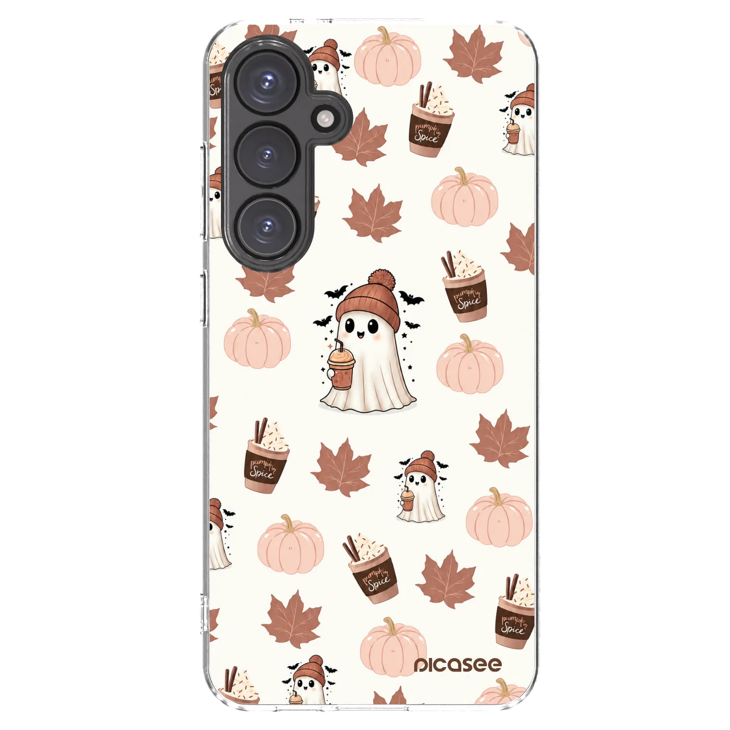 Picasee διαφανής θήκη σιλικόνης Samsung Galaxy S24 FE S721B - Pumpkin spice