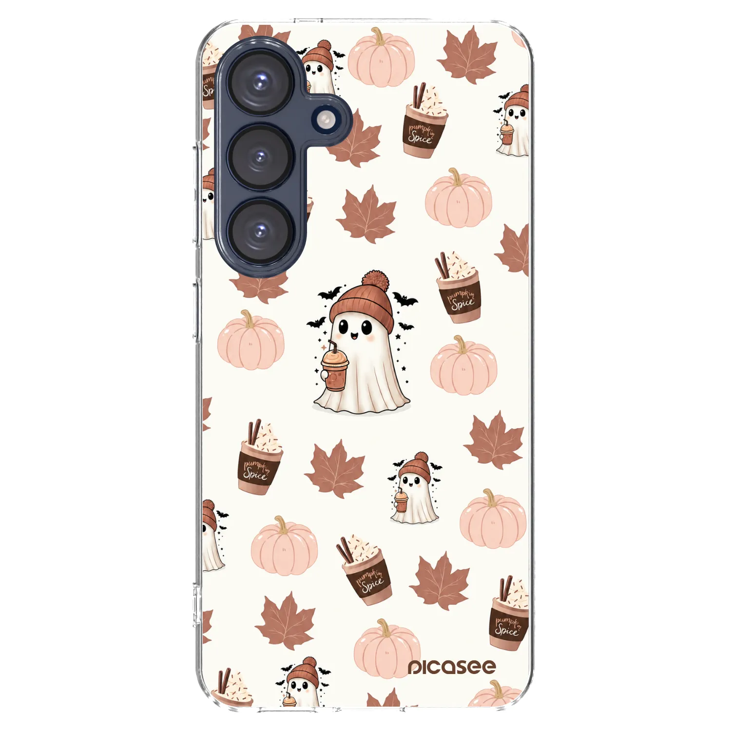 Picasee διαφανής θήκη σιλικόνης Samsung Galaxy S25 5G - Pumpkin spice
