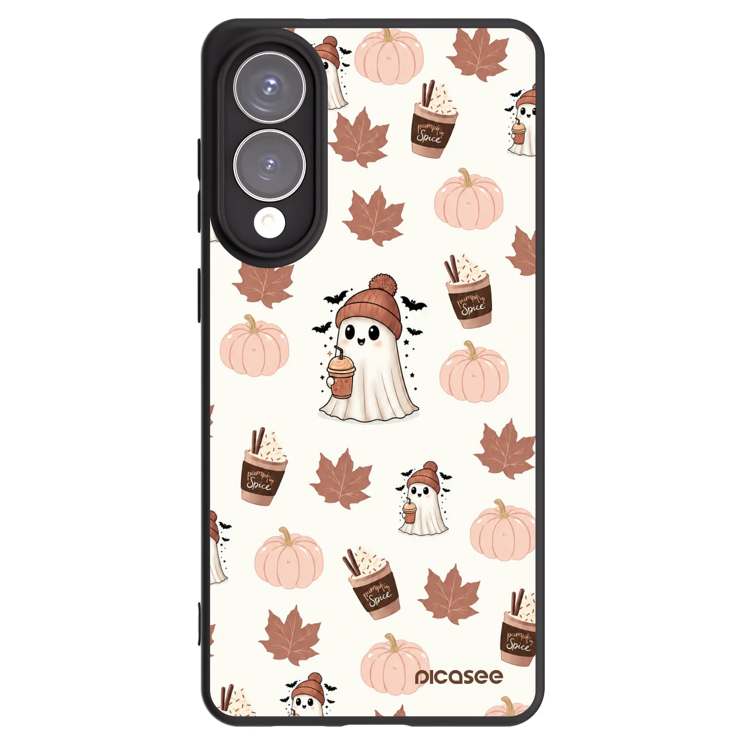 Picasee Μαύρη θήκη σιλικόνης για Samsung Galaxy S25 Edge 5G - Pumpkin spice
