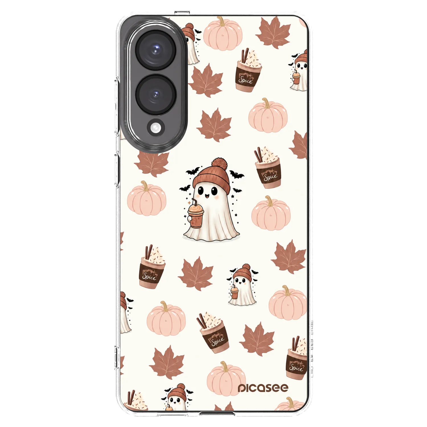 Picasee διαφανής θήκη σιλικόνης Samsung Galaxy S25 Edge 5G - Pumpkin spice