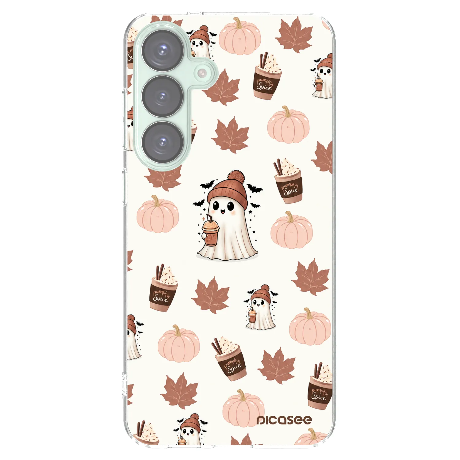 Picasee διαφανής θήκη σιλικόνης Samsung Galaxy S25+ 5G - Pumpkin spice