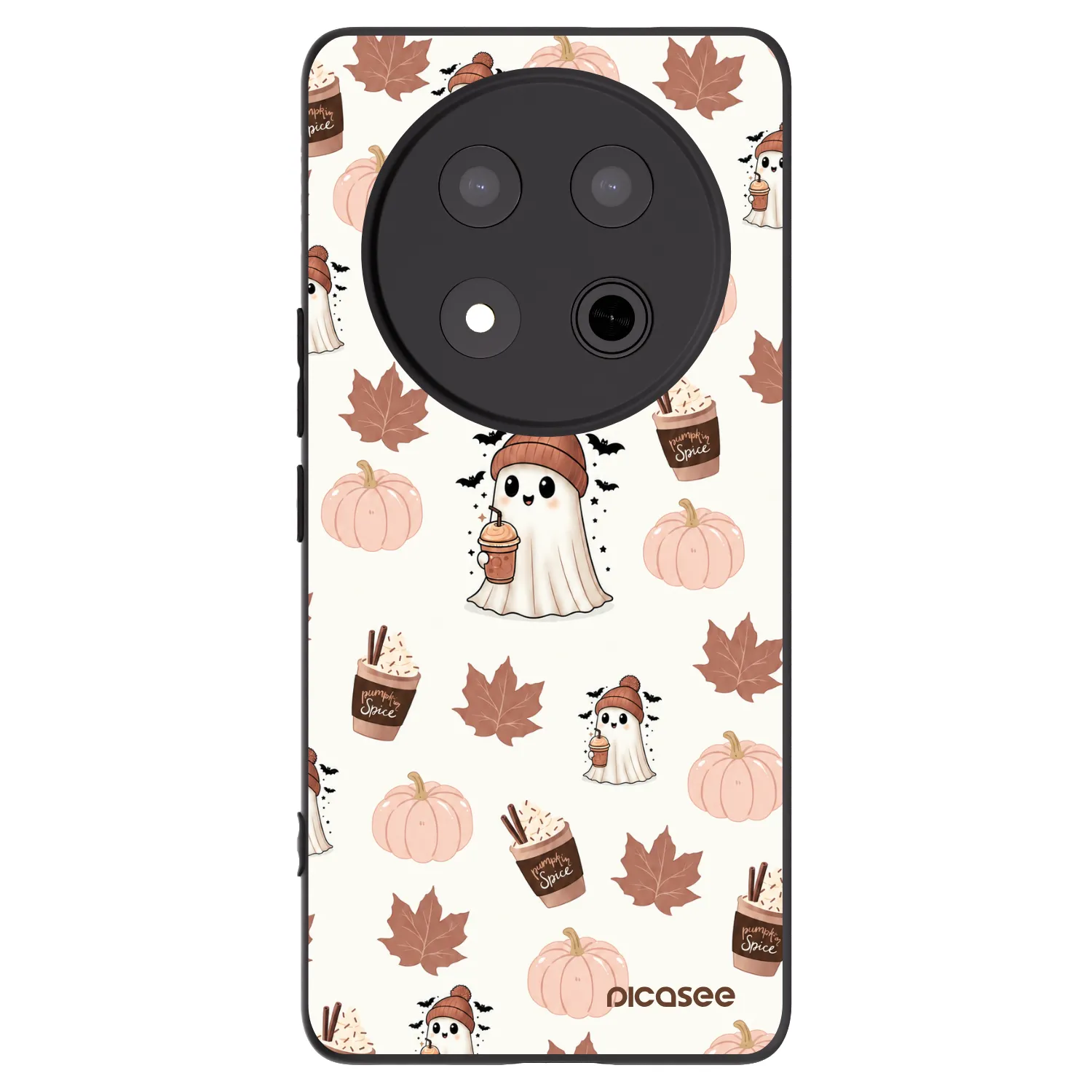 Picasee Μαύρη θήκη σιλικόνης για Honor Magic7 Lite 5G - Pumpkin spice