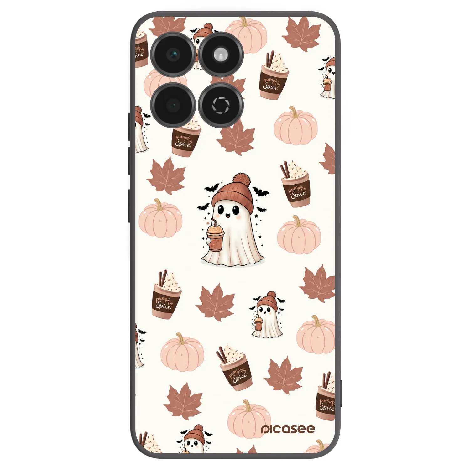 Picasee Μαύρη θήκη σιλικόνης για Honor 200 Smart 5G - Pumpkin spice