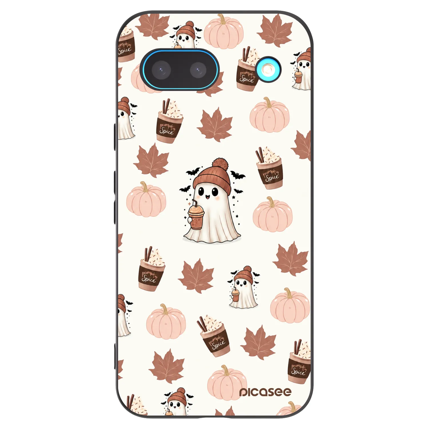 Picasee Μαύρη θήκη σιλικόνης για Google Pixel 8a - Pumpkin spice