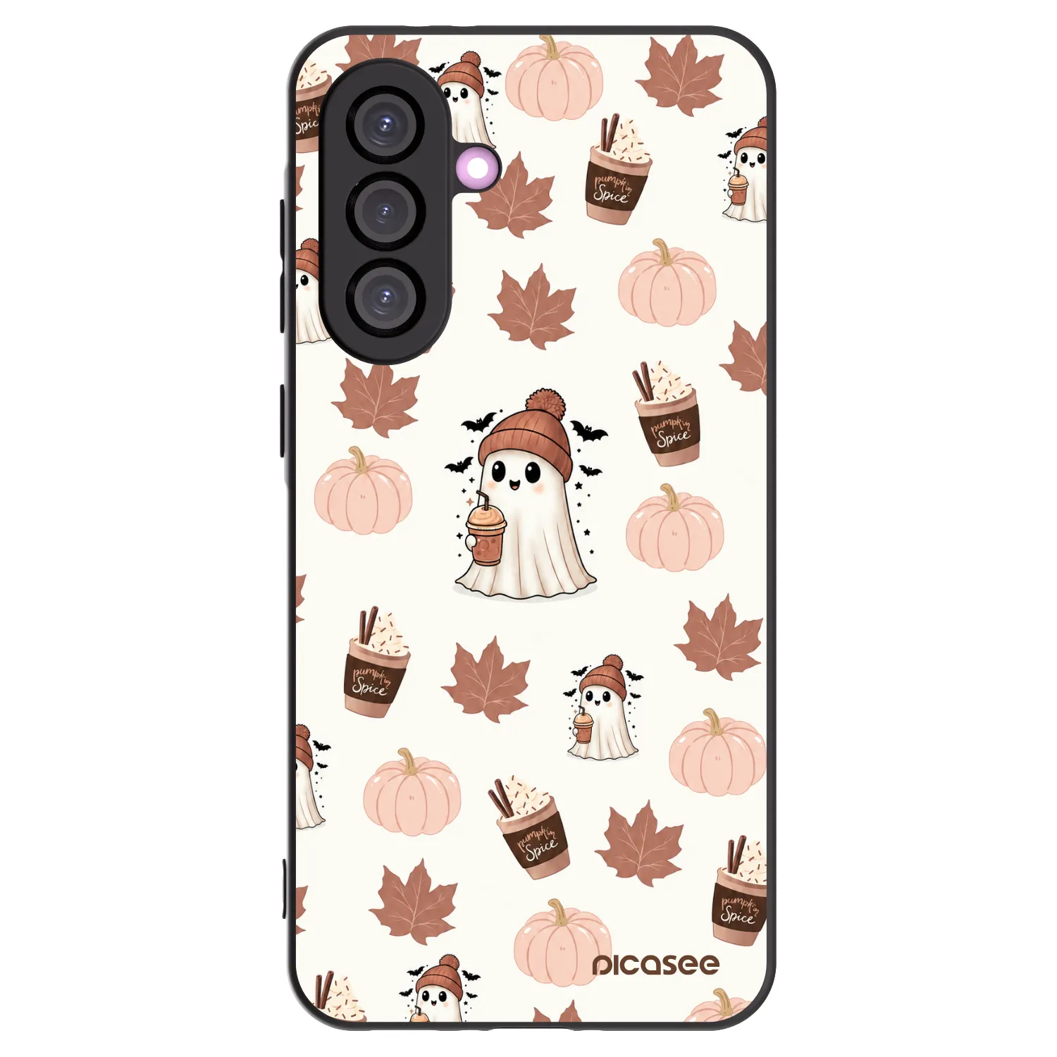 Picasee Μαύρη θήκη σιλικόνης για Samsung Galaxy A56 5G A566B - Pumpkin spice