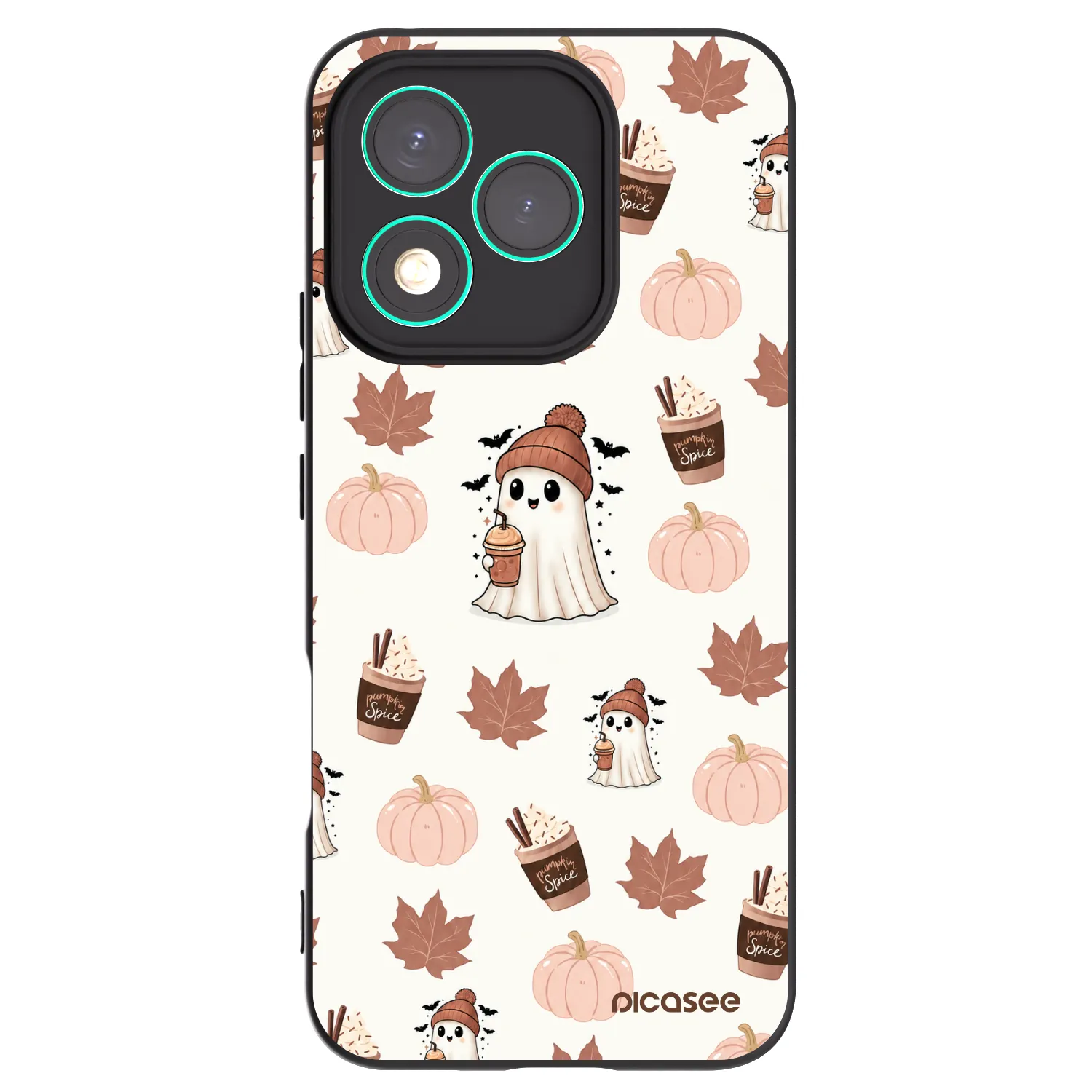 Picasee Μαύρη θήκη σιλικόνης για Honor 400 Lite 5G - Pumpkin spice