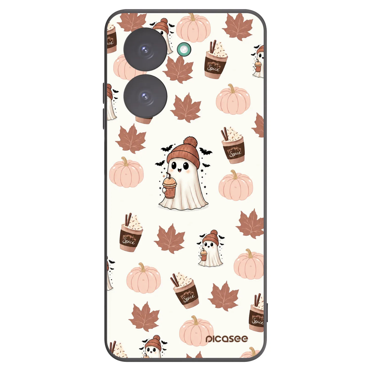Picasee Μαύρη θήκη σιλικόνης για Xiaomi Redmi A5 - Pumpkin spice
