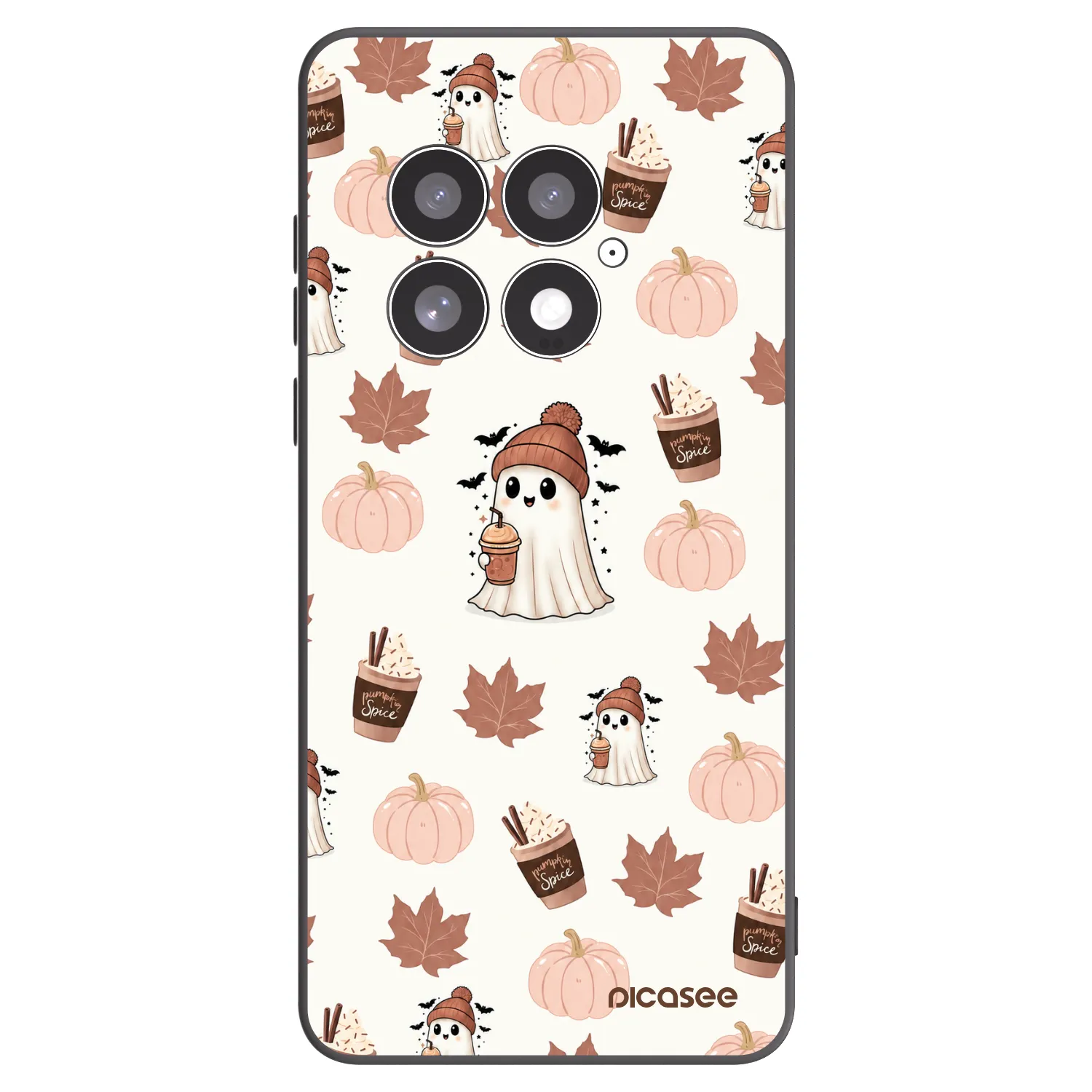 Picasee Μαύρη θήκη σιλικόνης για OnePlus 13 5G - Pumpkin spice