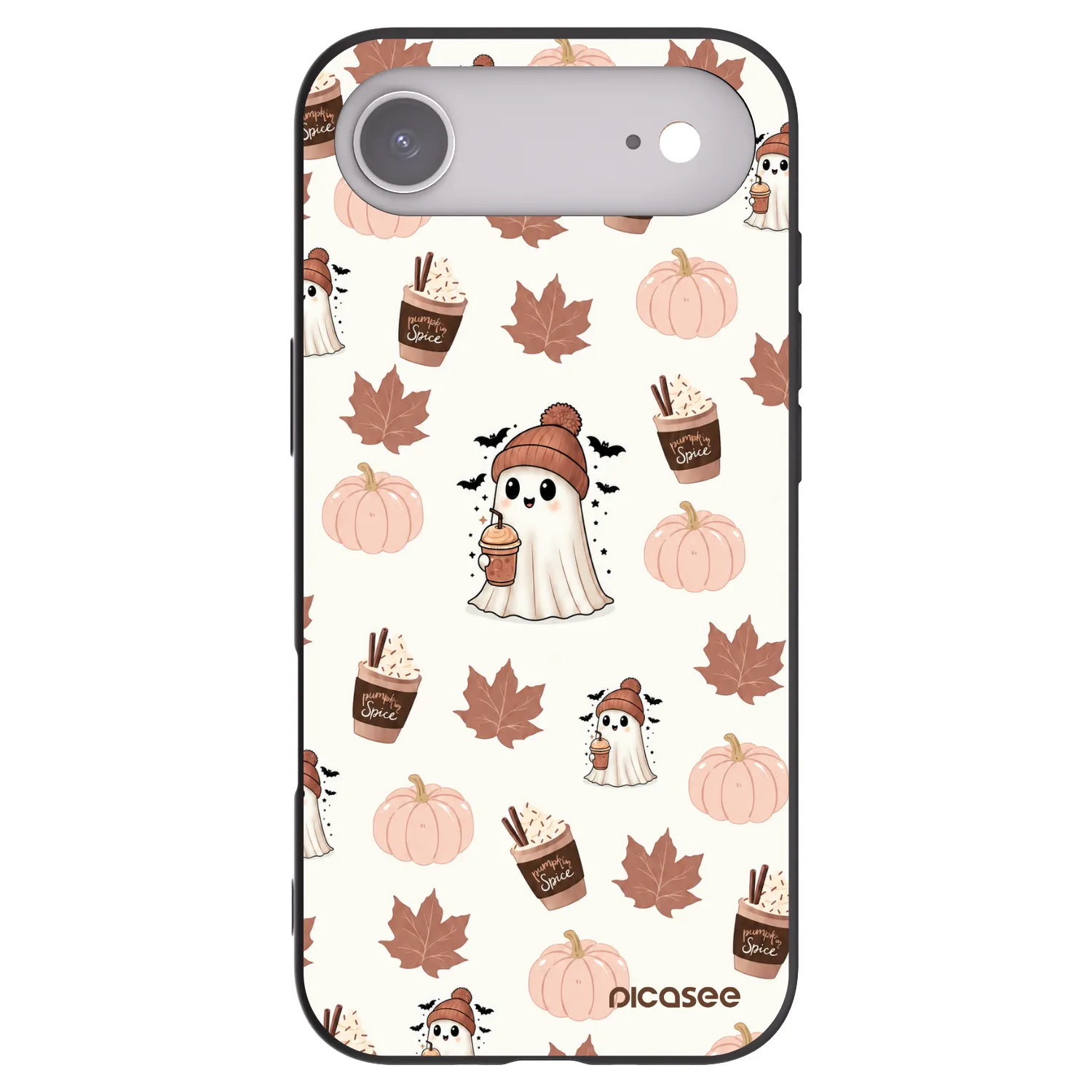 Picasee Μαύρη θήκη σιλικόνης για Apple iPhone Air - Pumpkin spice
