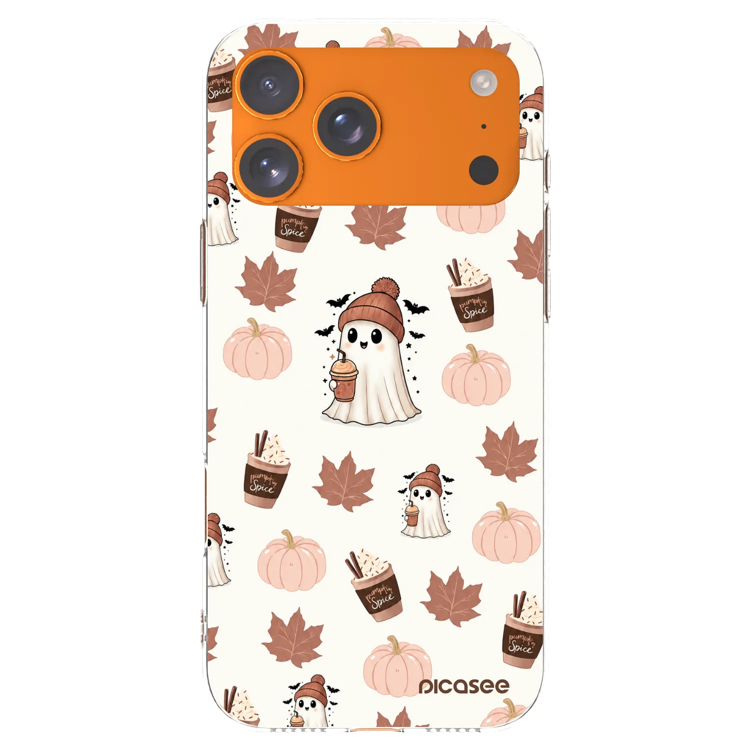 Picasee διαφανής θήκη σιλικόνης Apple iPhone 17 Pro Max - Pumpkin spice