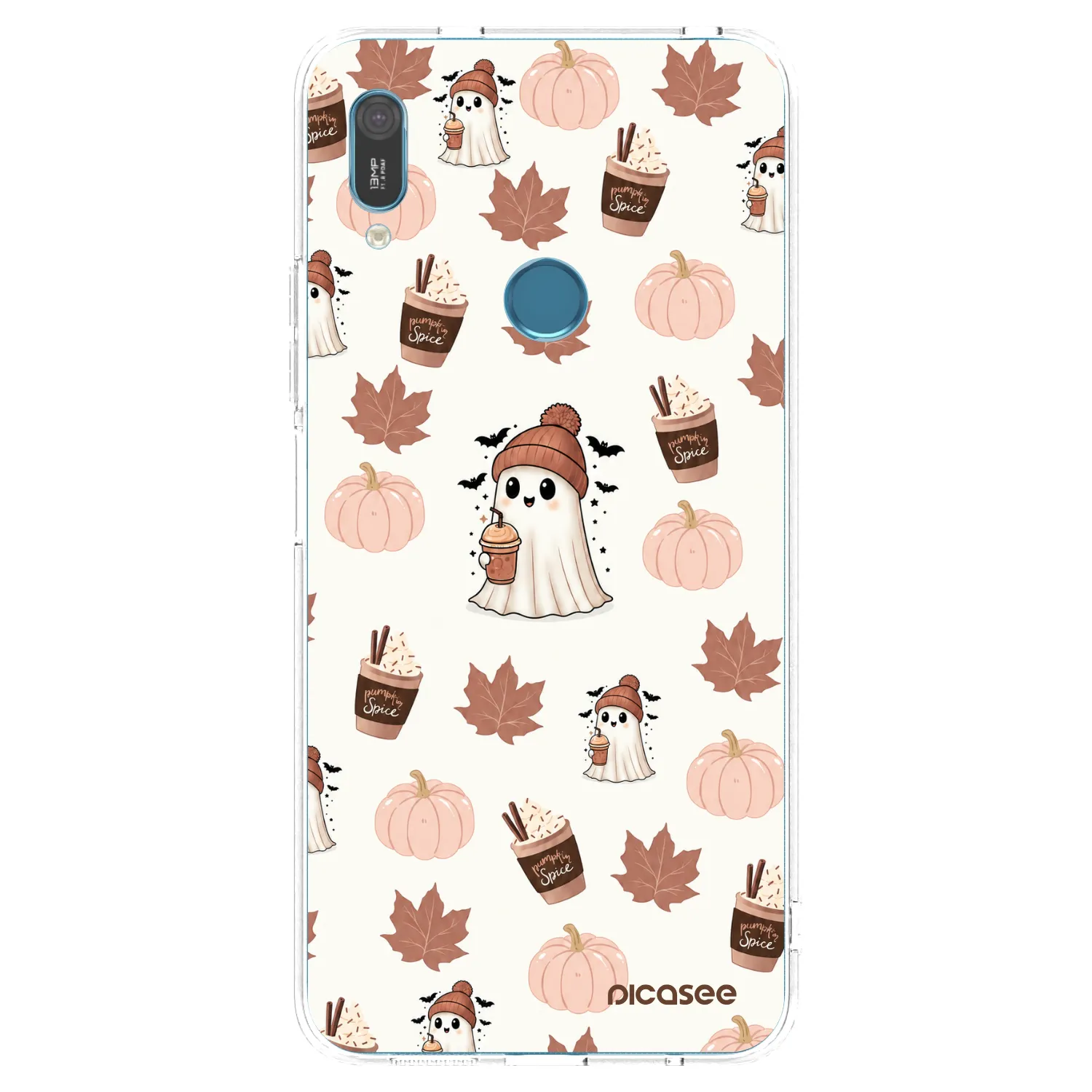 Picasee διαφανής θήκη σιλικόνης Huawei Y6 2019 - Pumpkin spice