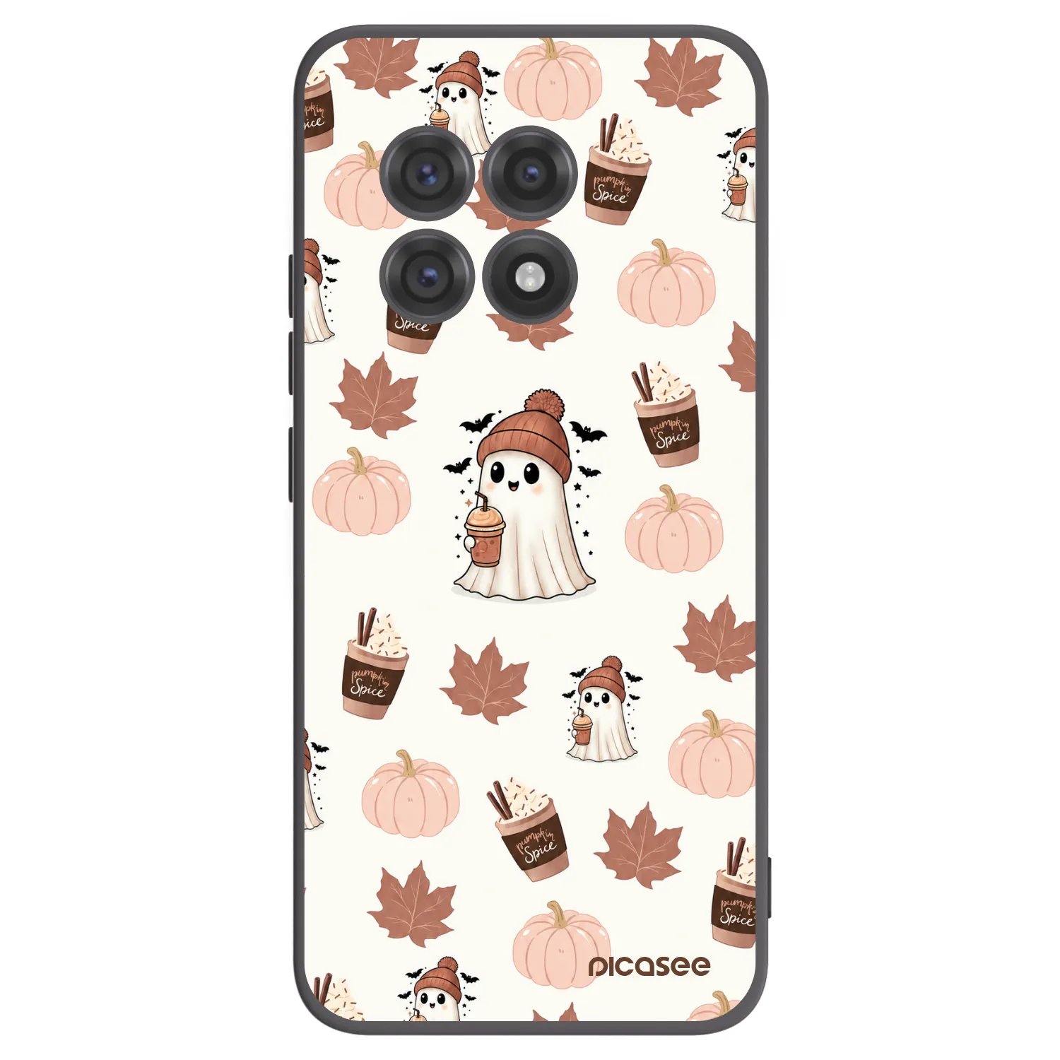 Picasee Μαύρη θήκη σιλικόνης για OnePlus 13R 5G - Pumpkin spice