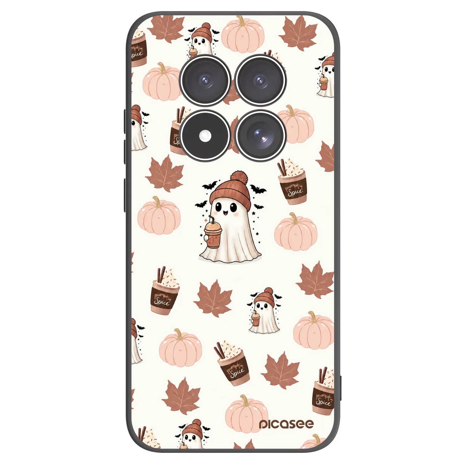 Picasee Μαύρη θήκη σιλικόνης για Xiaomi Redmi Note 15 Pro 4G - Pumpkin spice