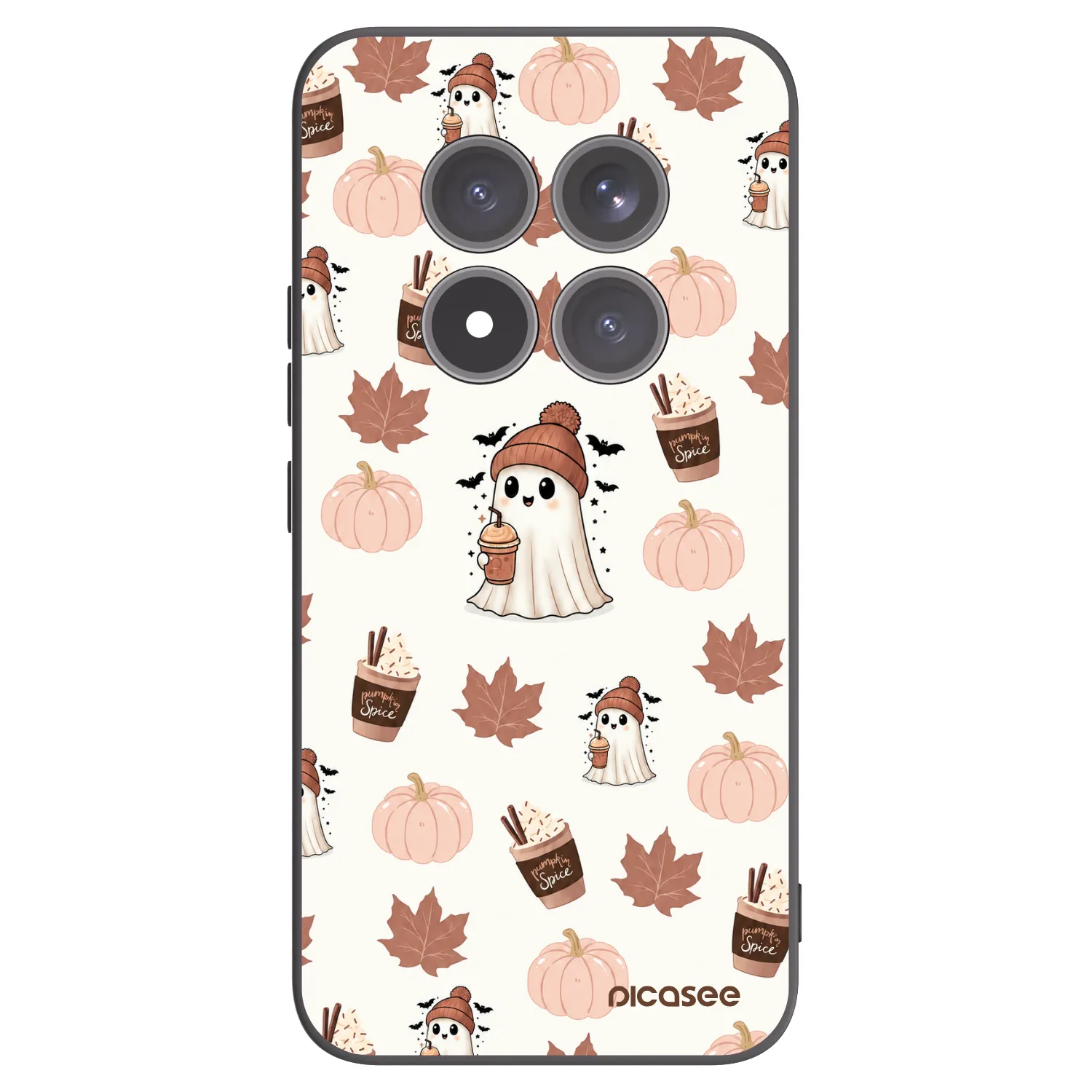 Picasee Μαύρη θήκη σιλικόνης για Xiaomi Redmi Note 15 Pro+ - Pumpkin spice