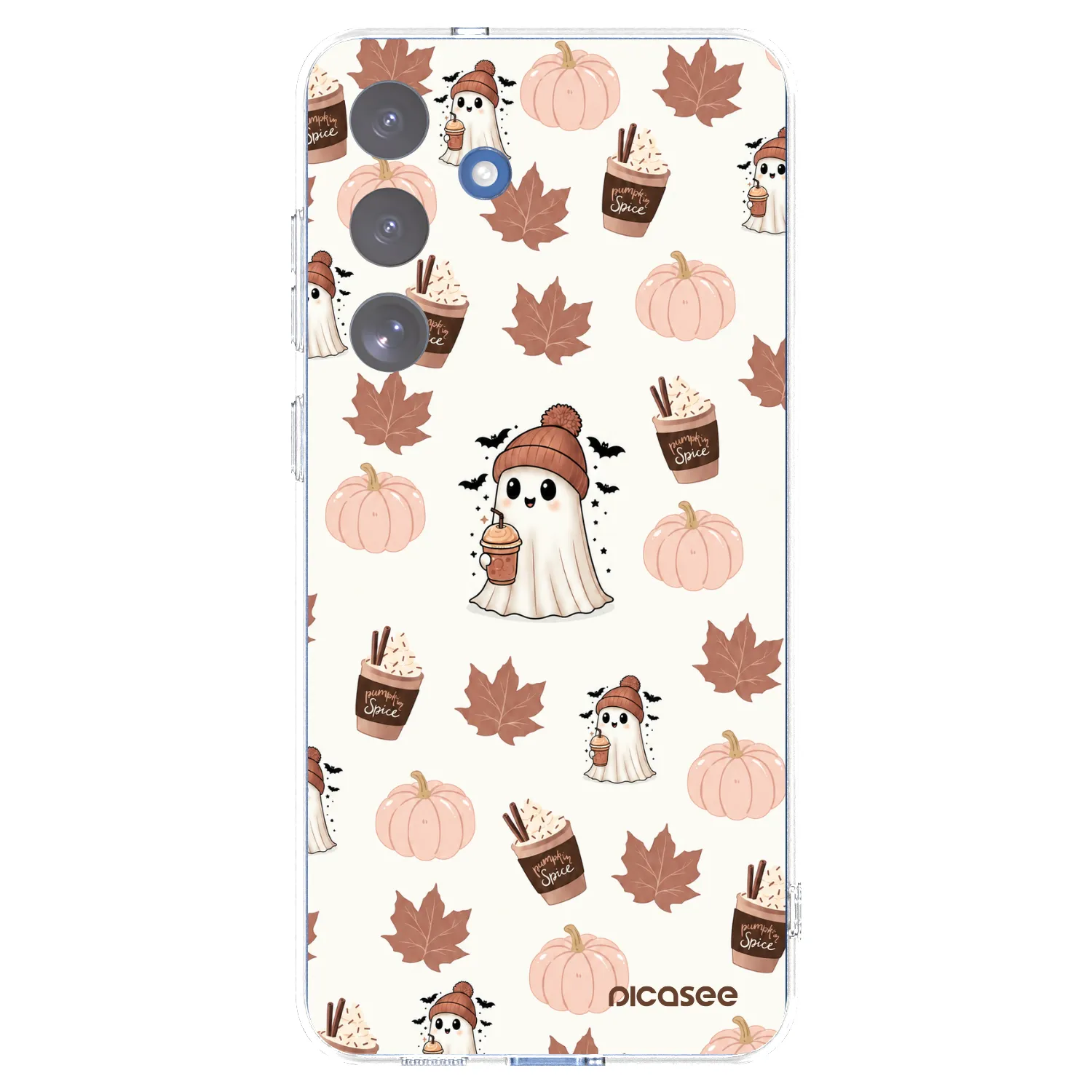 Picasee διαφανής θήκη σιλικόνης Samsung Galaxy S25 FE 5G - Pumpkin spice