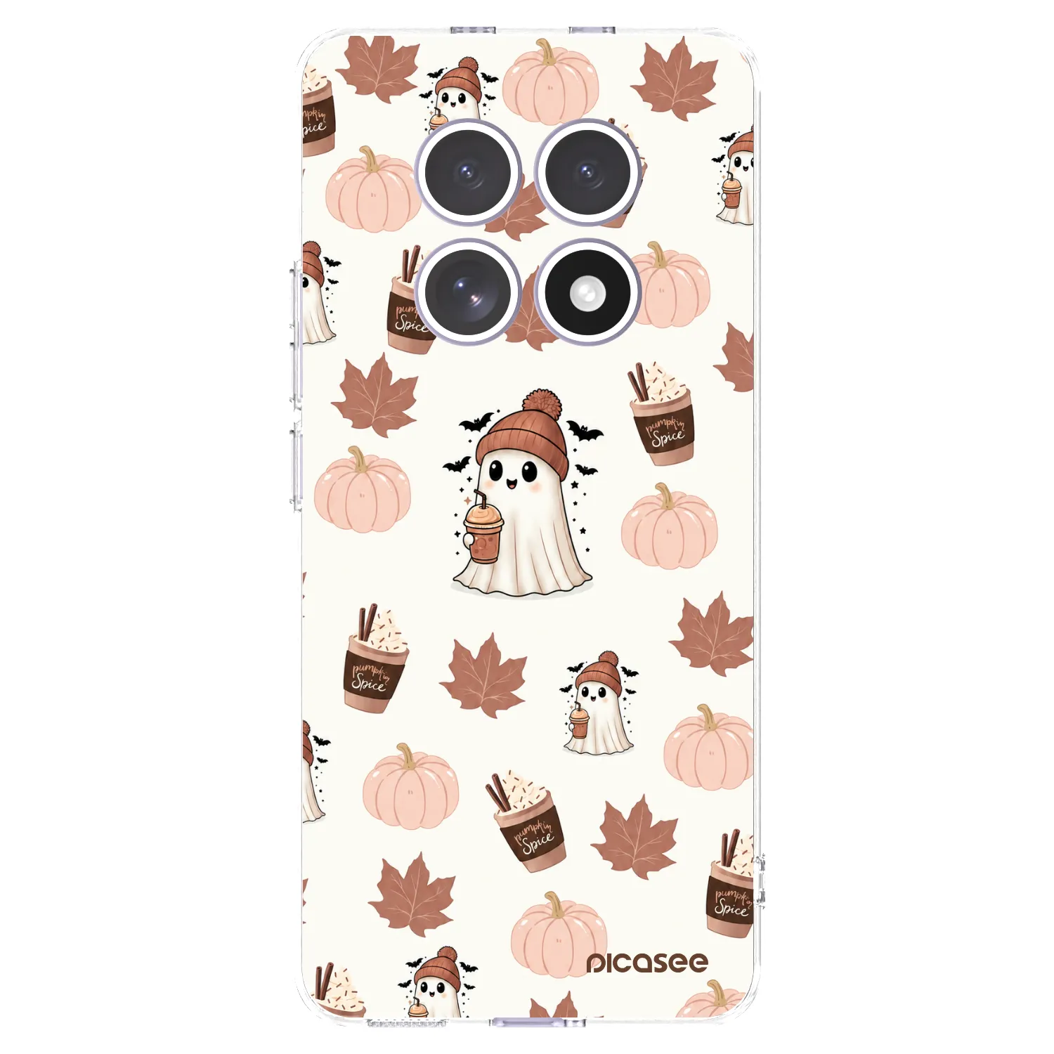 Picasee διαφανής θήκη σιλικόνης Xiaomi Redmi Note 15 4G - Pumpkin spice