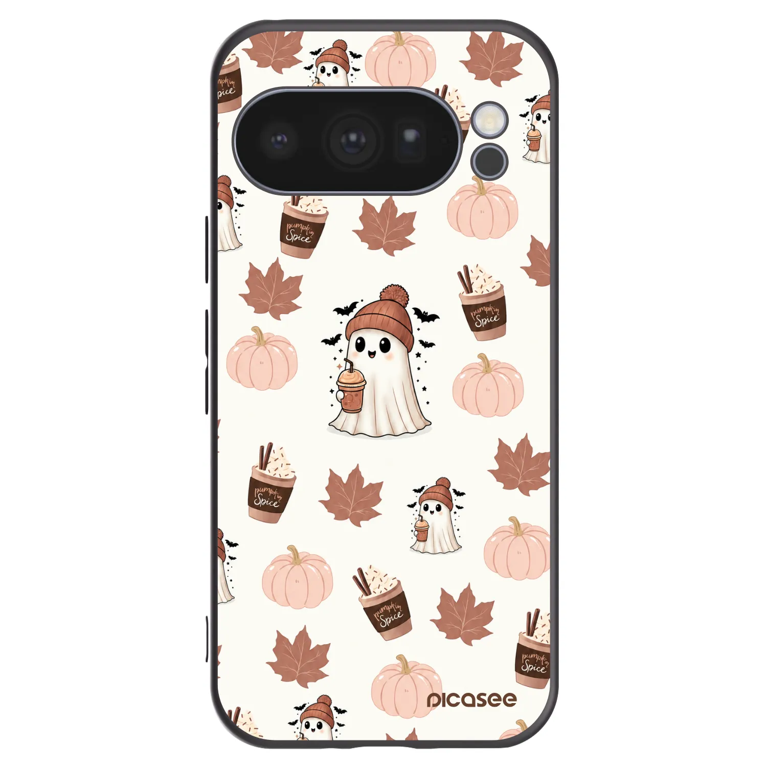 Picasee Μαύρη θήκη σιλικόνης για Google Pixel 10 Pro - Pumpkin spice