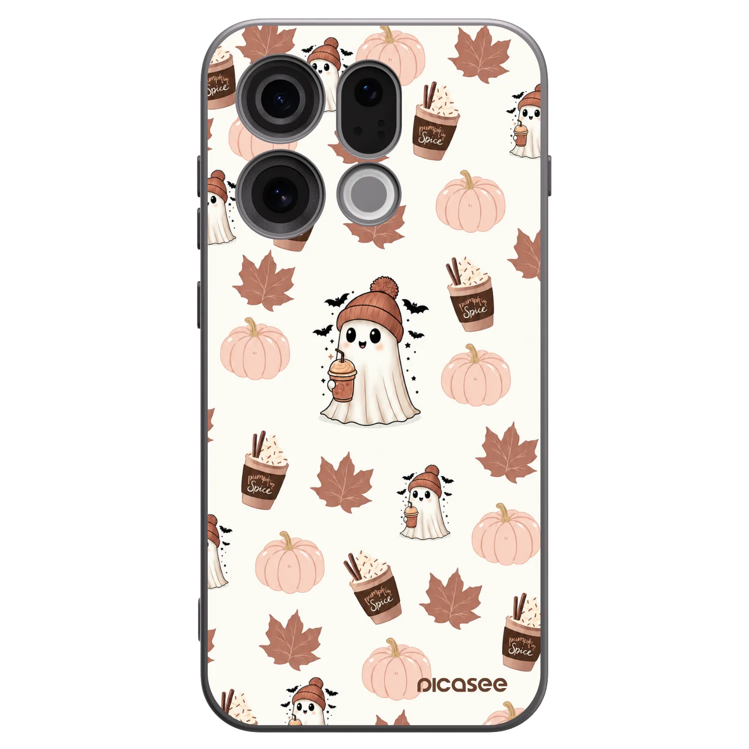 Picasee Μαύρη θήκη σιλικόνης για OPPO Find X9 - Pumpkin spice