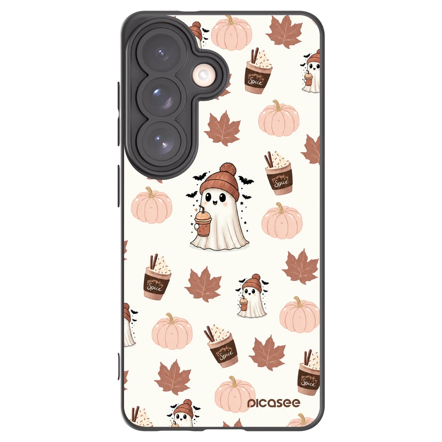 Picasee Μαύρη θήκη σιλικόνης για Samsung Galaxy S26 - Pumpkin spice