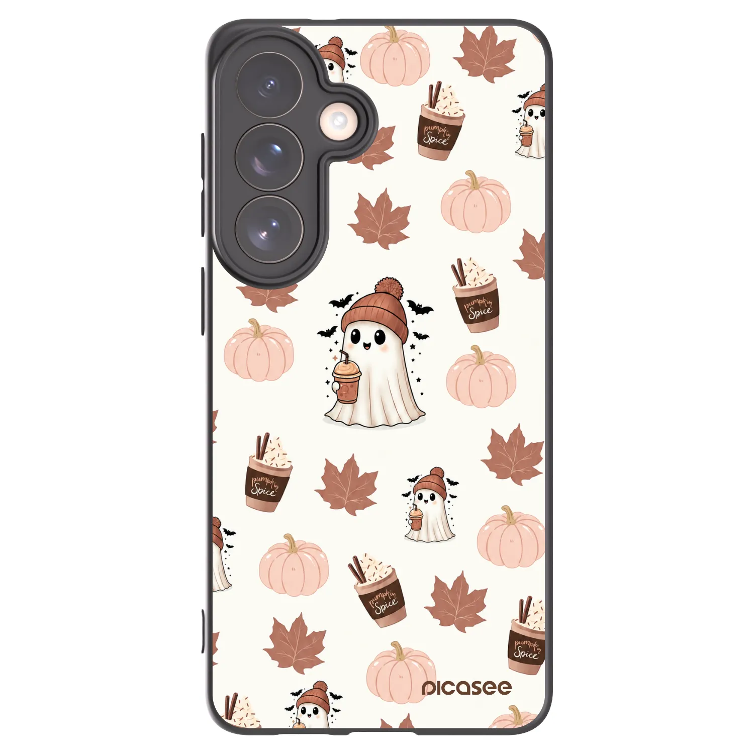 Picasee Μαύρη θήκη σιλικόνης για Samsung Galaxy S26+ - Pumpkin spice