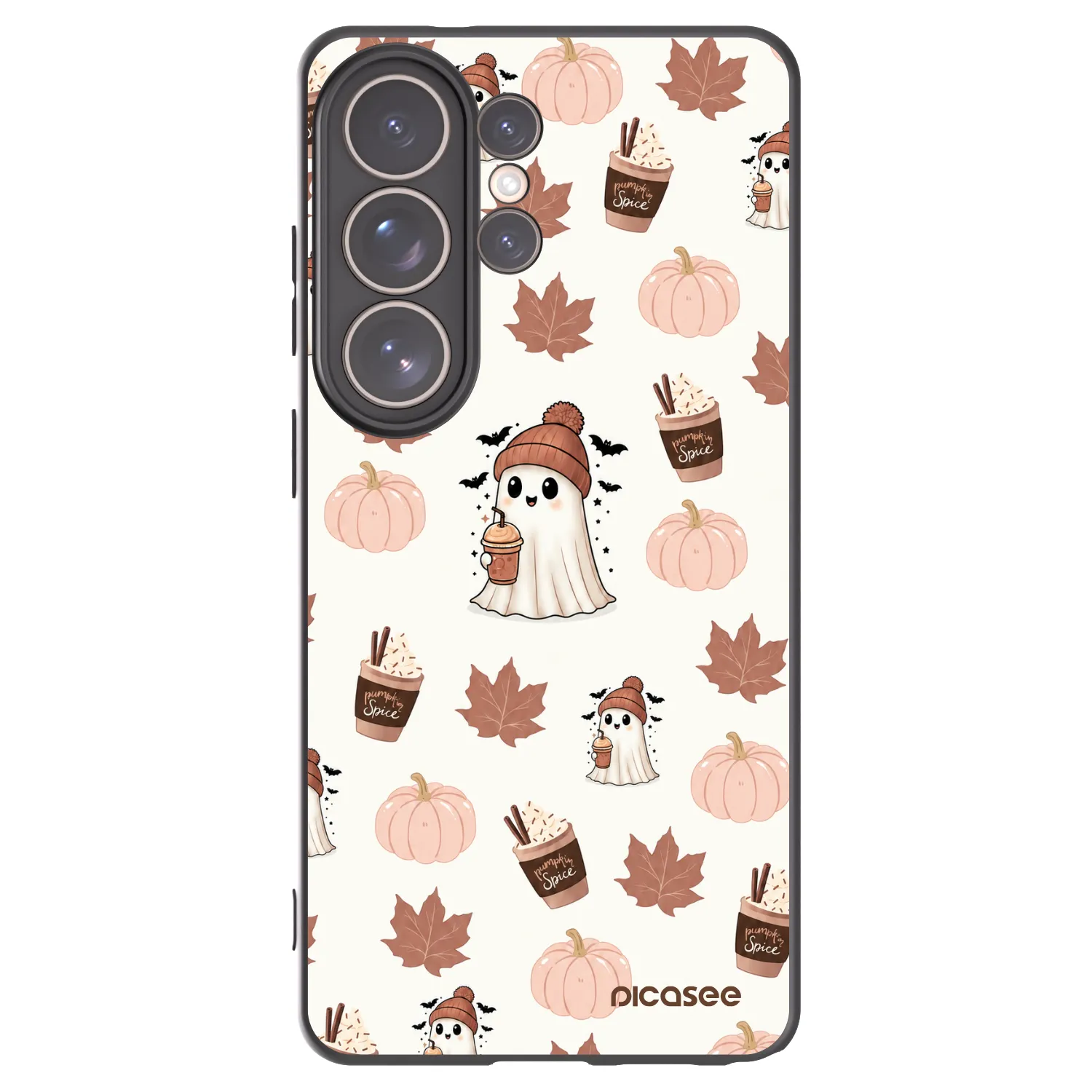 Picasee Μαύρη θήκη σιλικόνης για Samsung Galaxy S26 Ultra - Pumpkin spice