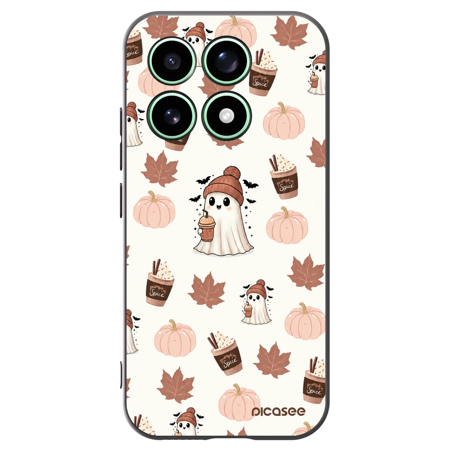 Picasee Μαύρη θήκη σιλικόνης για Xiaomi 17 - Pumpkin spice
