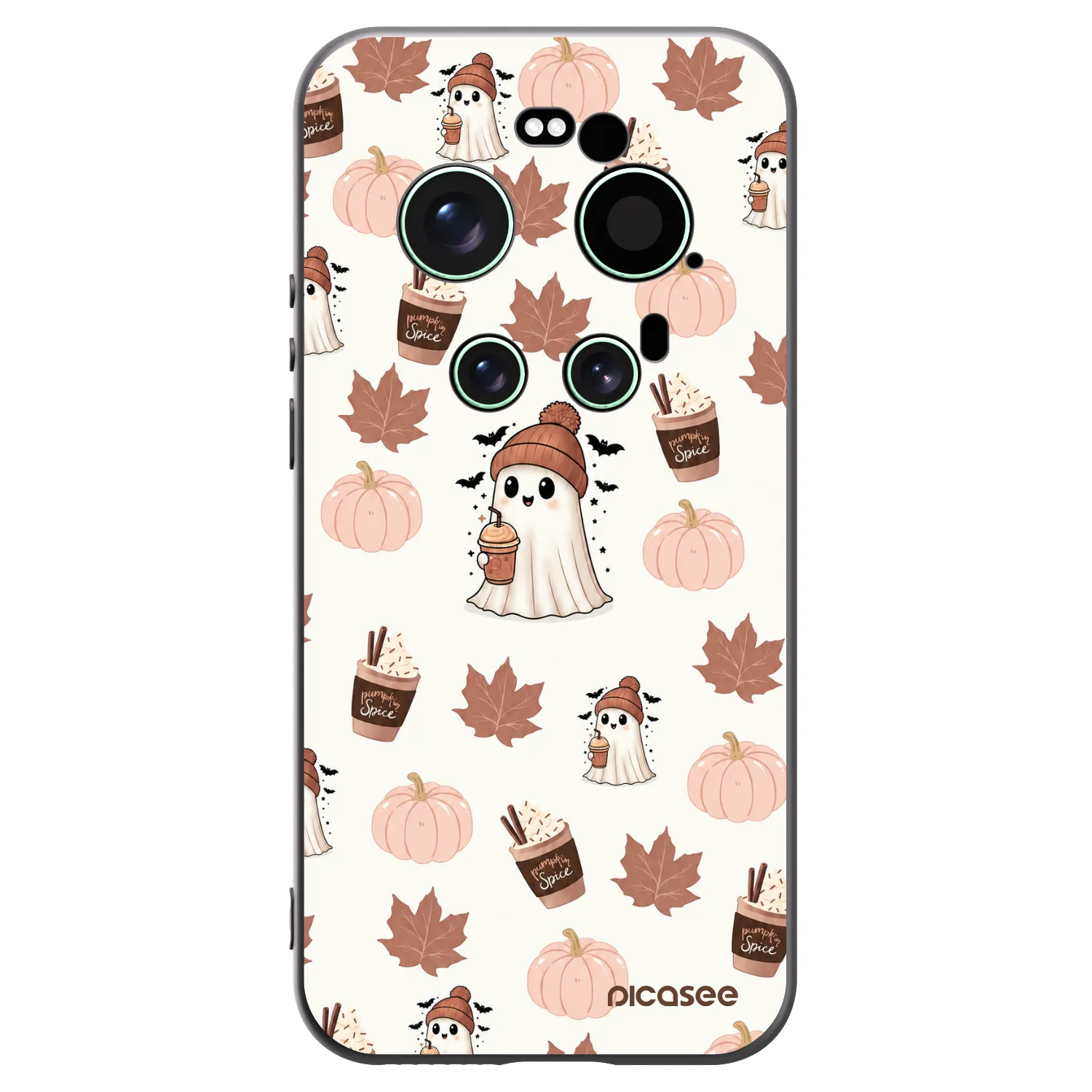 Picasee Μαύρη θήκη σιλικόνης για Xiaomi 17 Ultra - Pumpkin spice