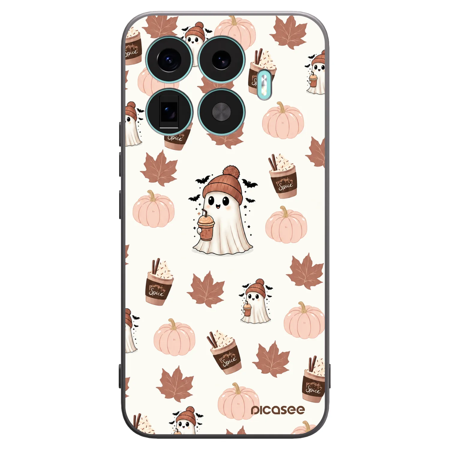 Picasee Μαύρη θήκη σιλικόνης για Xiaomi 17T Pro - Pumpkin spice