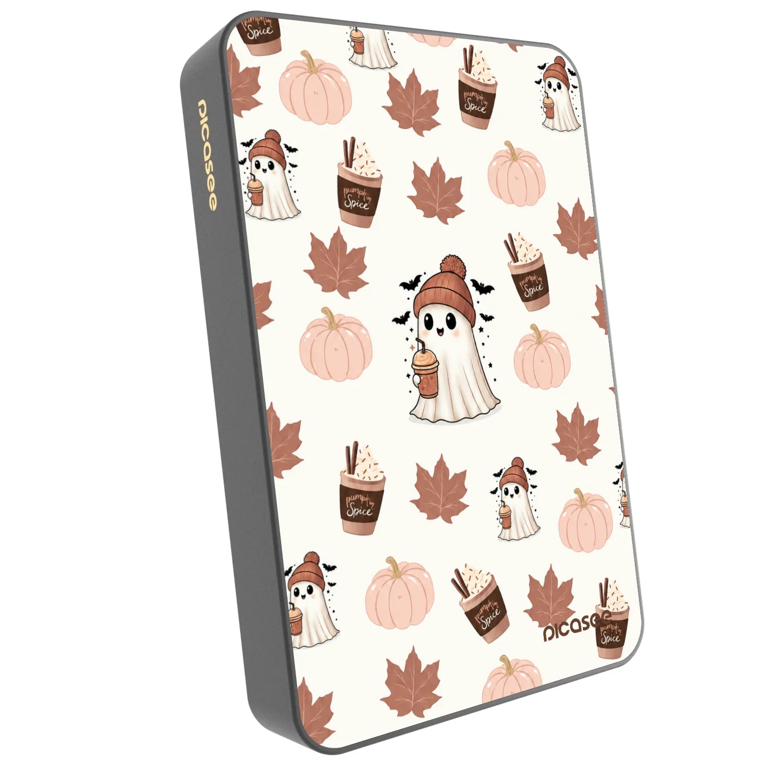 Picasee Powerbank με MagSafe 10 000 mAh Γκρί - Pumpkin spice