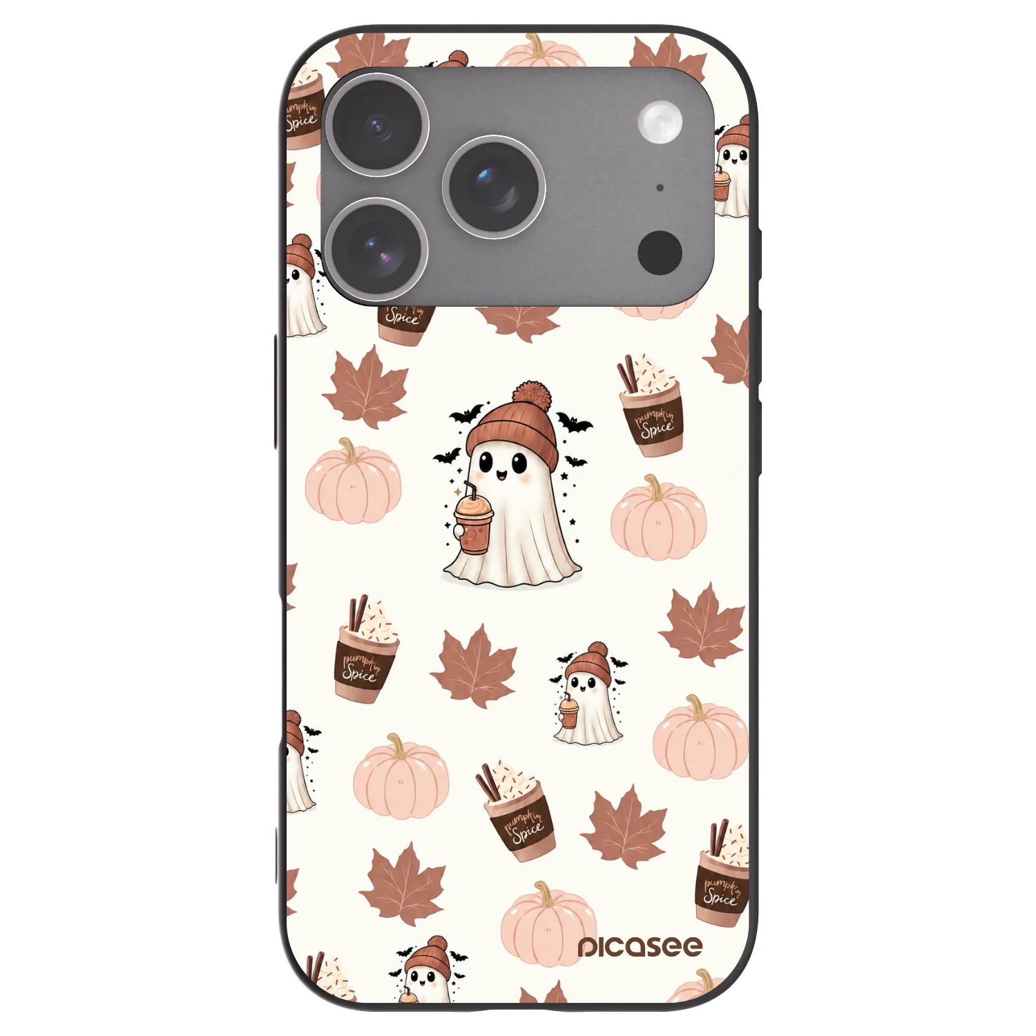 Picasee Μαύρη θήκη σιλικόνης για Apple iPhone 18 Pro - Pumpkin spice
