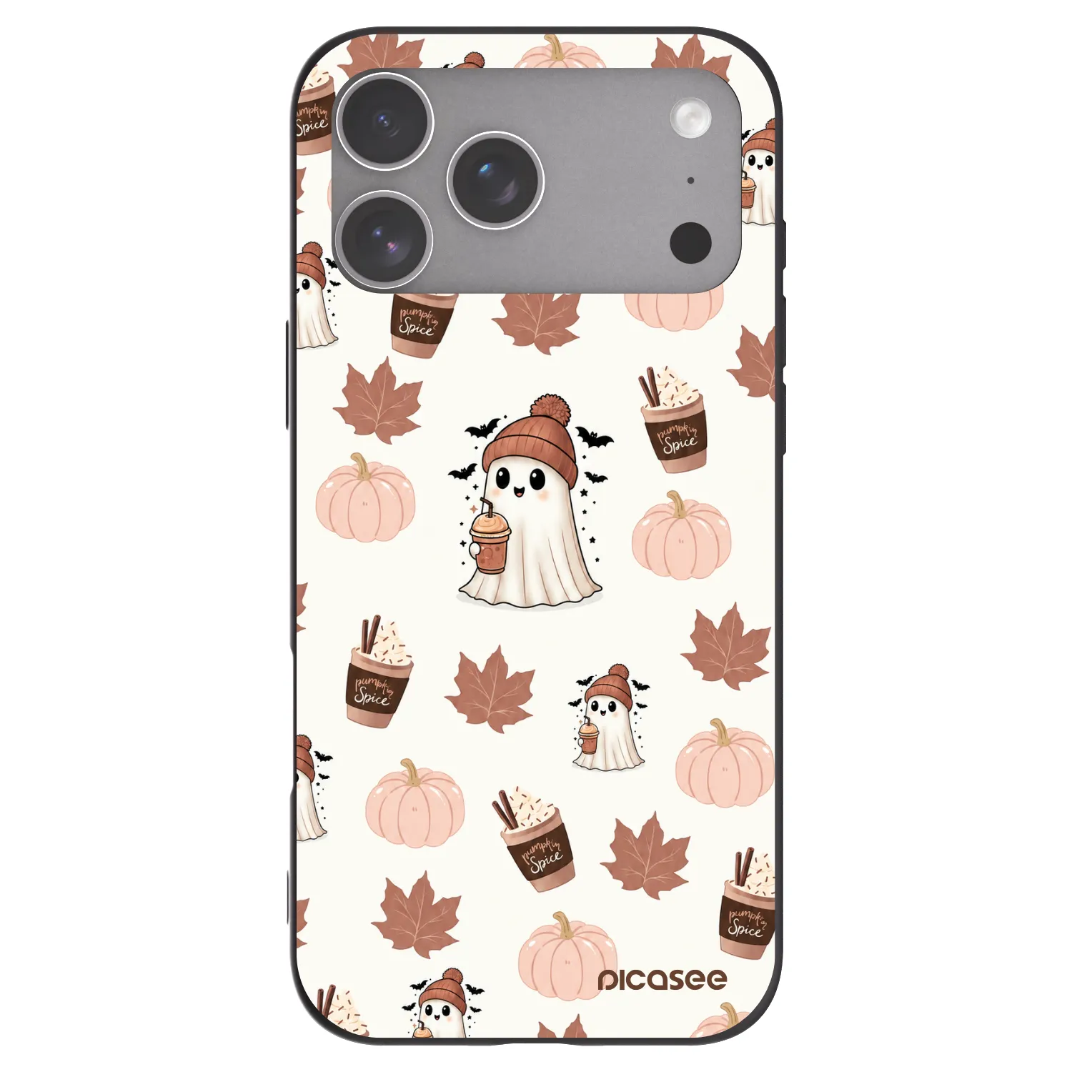 Picasee Μαύρη θήκη σιλικόνης για Apple iPhone 18 Pro Max - Pumpkin spice