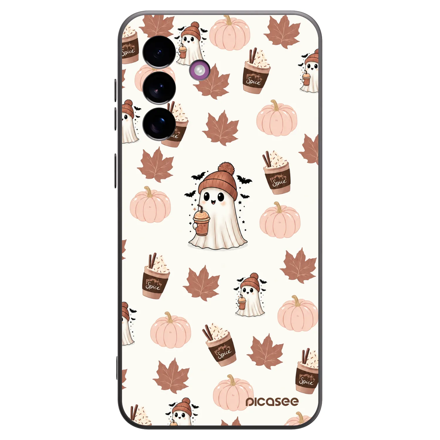 Picasee Μαύρη θήκη σιλικόνης για Samsung Galaxy A37 - Pumpkin spice