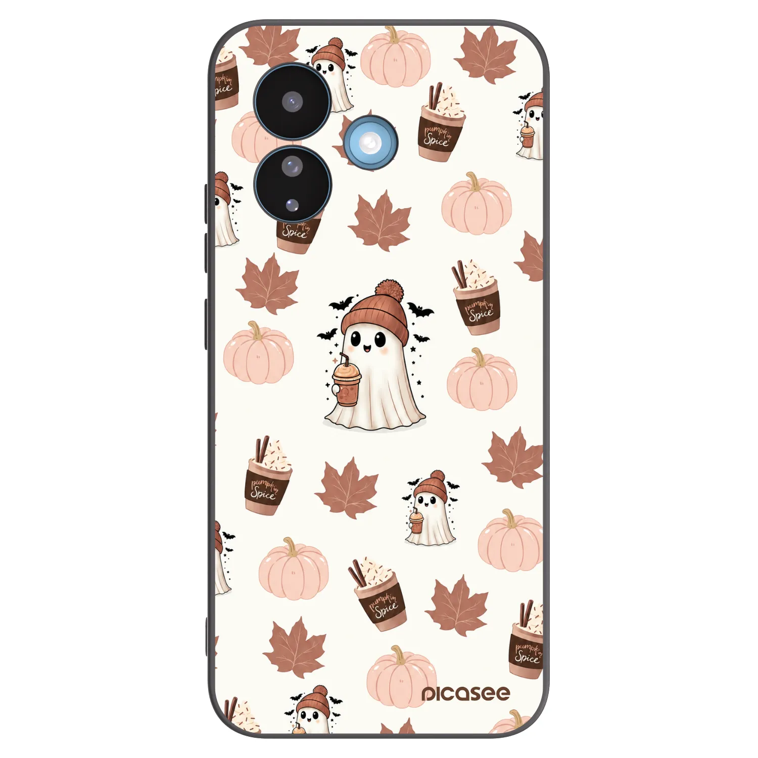 Picasee Μαύρη θήκη σιλικόνης για Xiaomi Redmi Note 17 Pro 5G - Pumpkin spice
