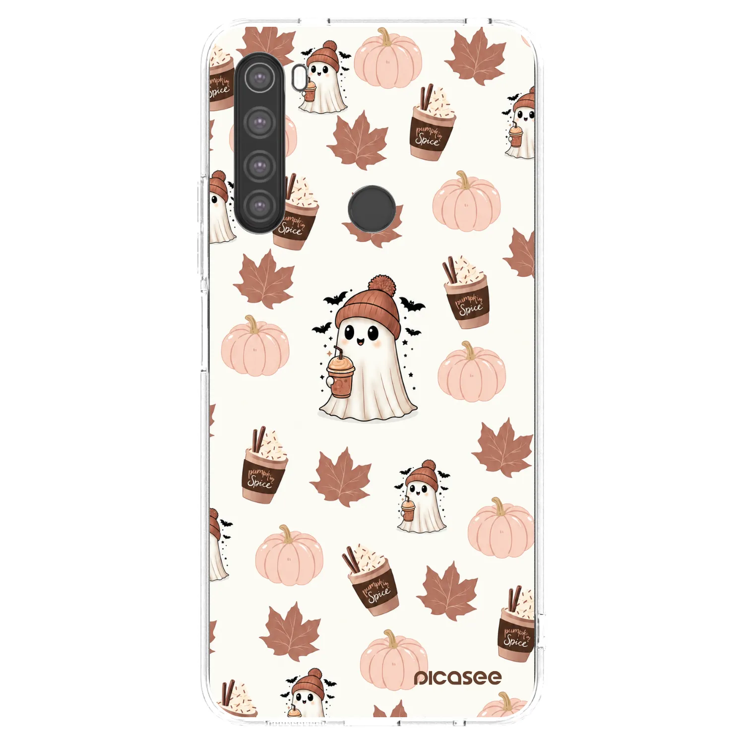 Picasee διαφανής θήκη σιλικόνης Xiaomi Redmi Note 8 - Pumpkin spice