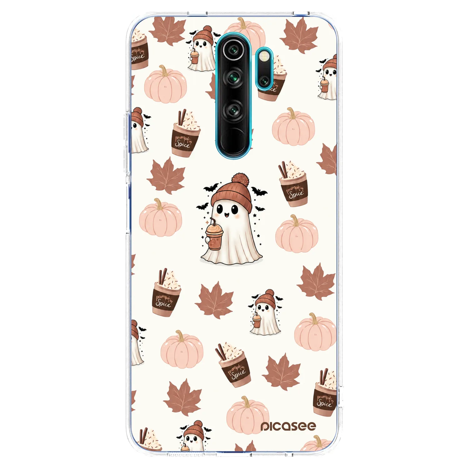 Picasee διαφανής θήκη σιλικόνης Xiaomi Redmi Note 8 Pro - Pumpkin spice