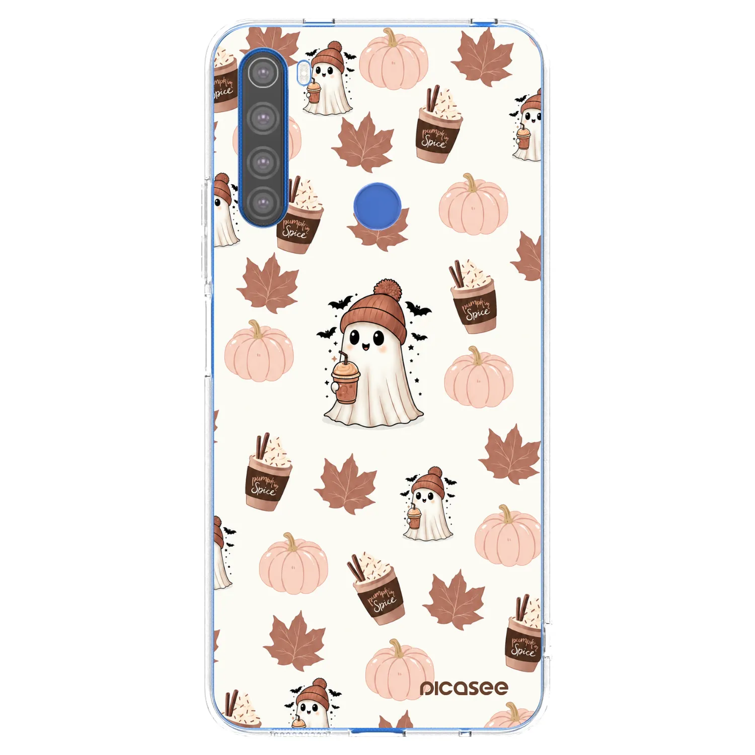 Picasee διαφανής θήκη σιλικόνης Xiaomi Redmi Note 8T - Pumpkin spice
