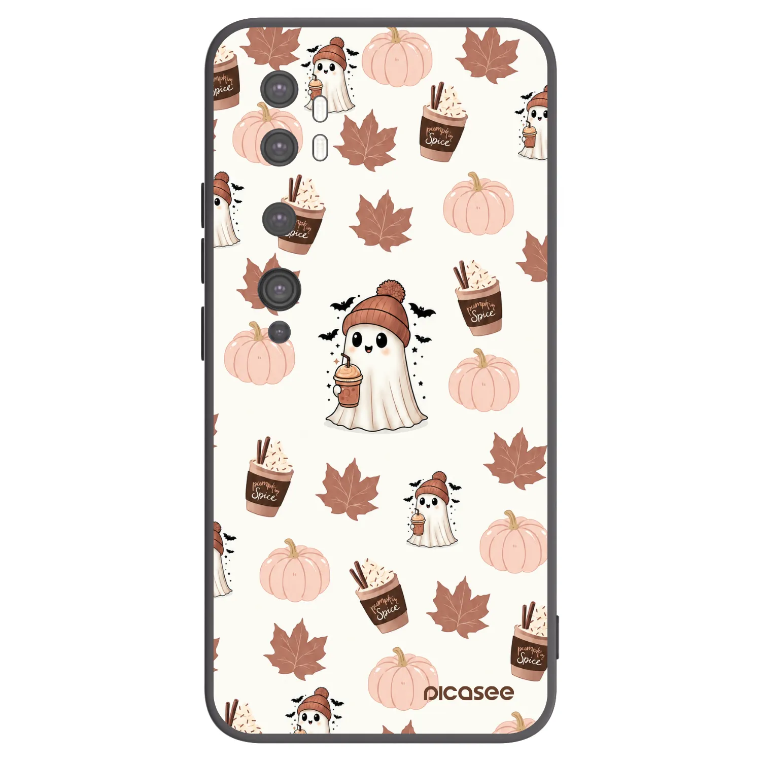 Picasee Μαύρη θήκη σιλικόνης για Xiaomi Mi Note 10 (Pro) - Pumpkin spice