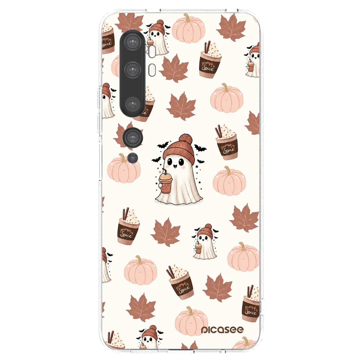 Picasee διαφανής θήκη σιλικόνης Xiaomi Mi Note 10 (Pro) - Pumpkin spice