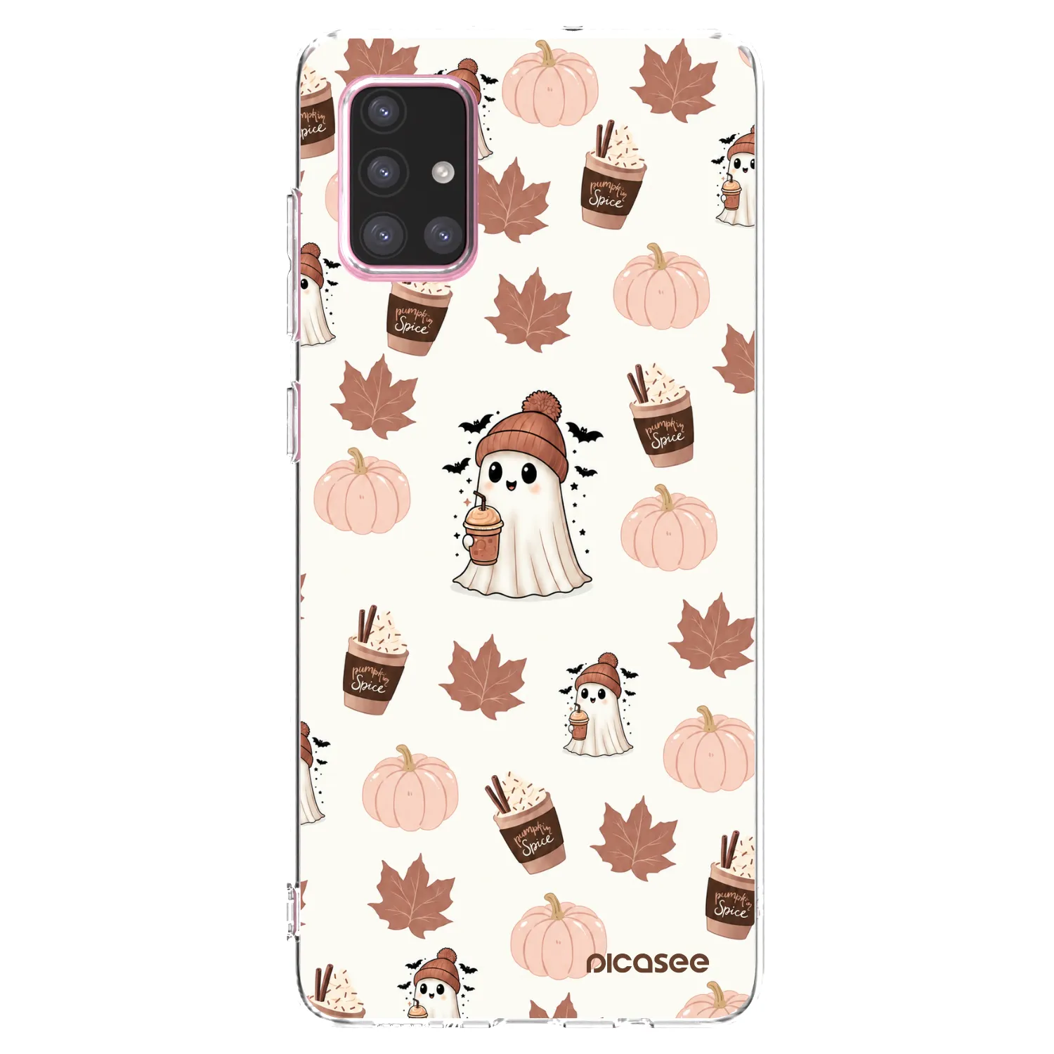 Picasee διαφανής θήκη σιλικόνης Samsung Galaxy A71 A715F - Pumpkin spice