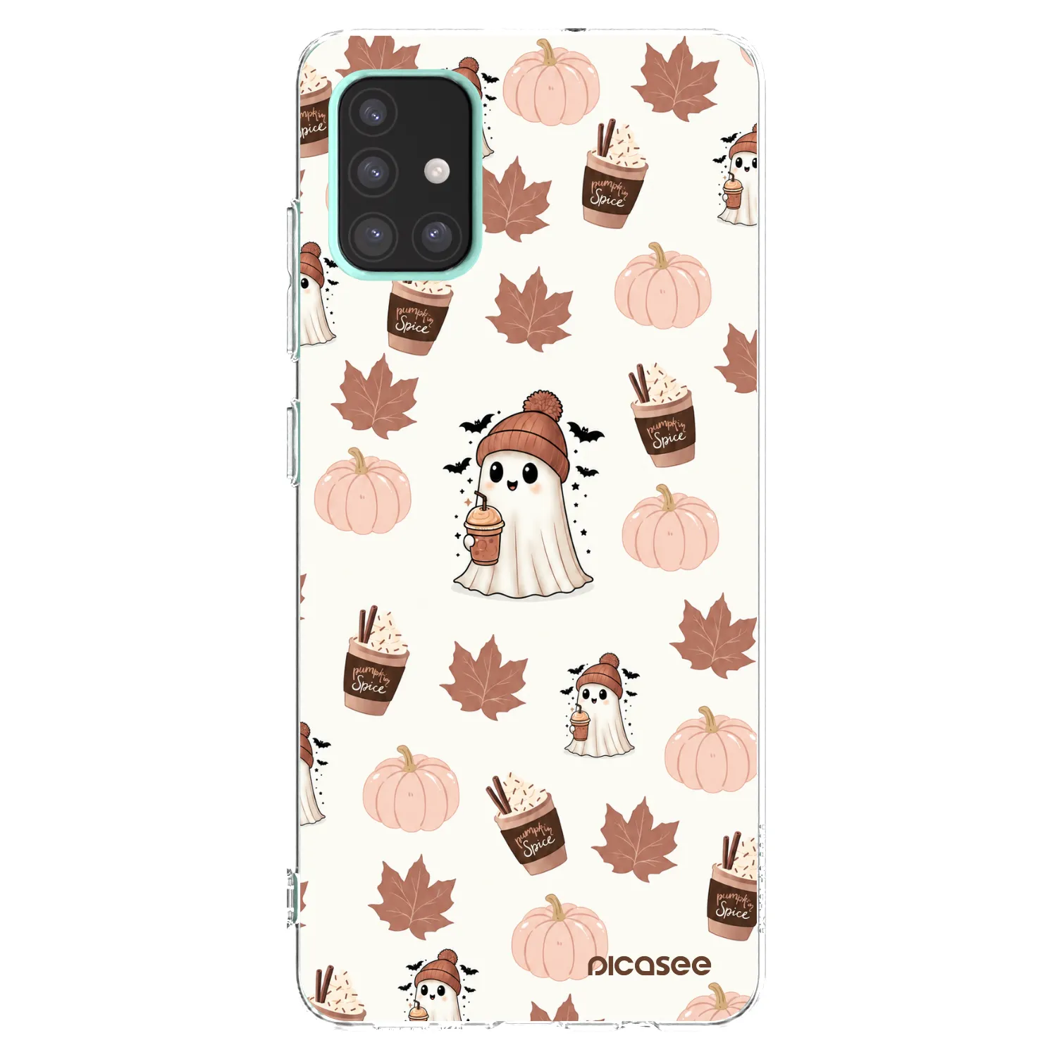 Picasee διαφανής θήκη σιλικόνης Samsung Galaxy A51 A515F - Pumpkin spice