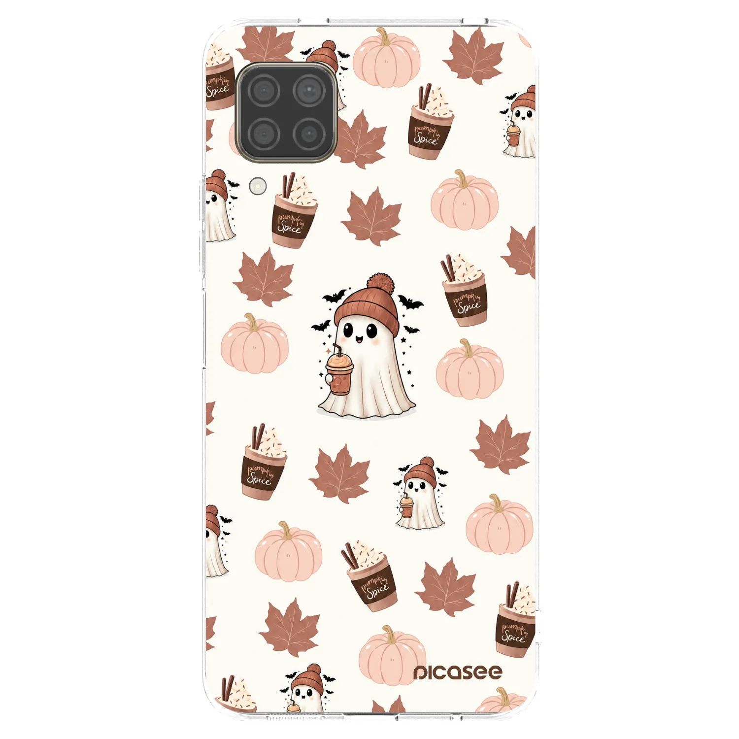 Picasee διαφανής θήκη σιλικόνης Huawei P40 Lite - Pumpkin spice